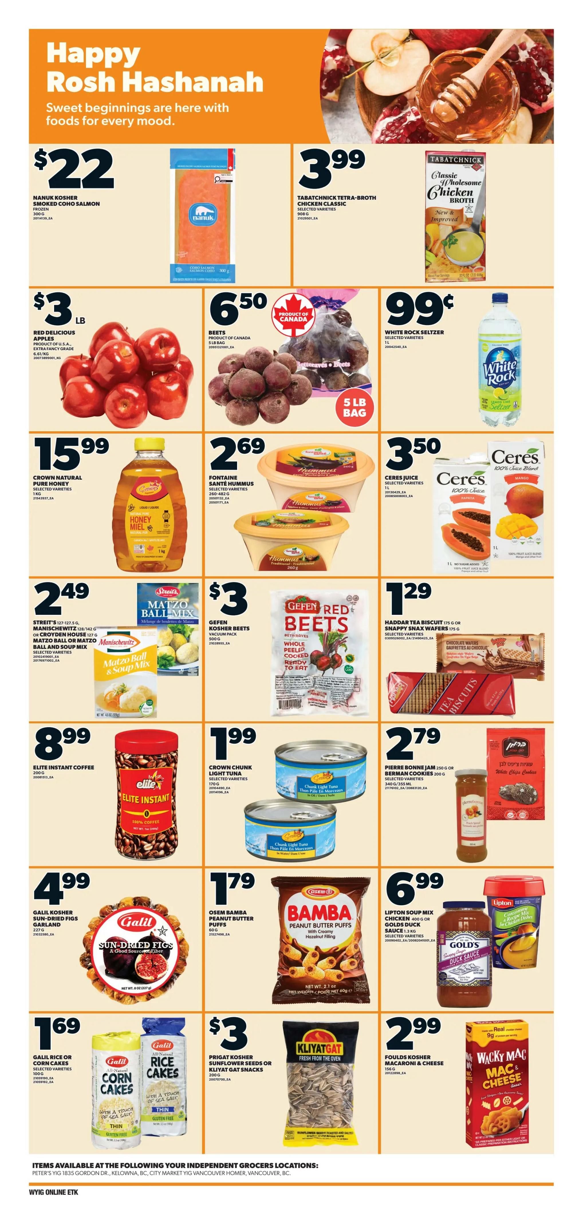 Independent Grocer (West) Flyer September 3 to 9