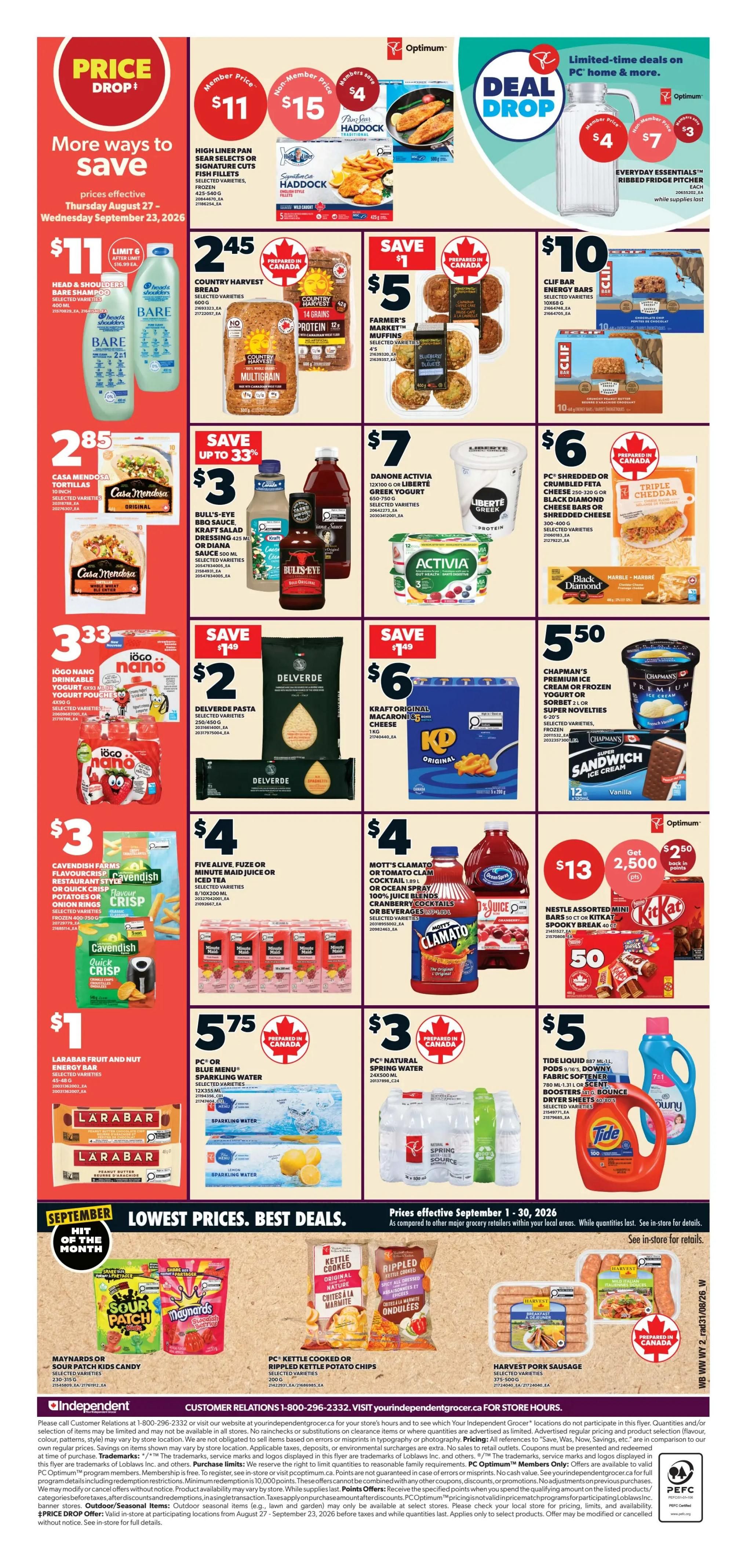 Independent Grocer (West) Flyer September 3 to 9