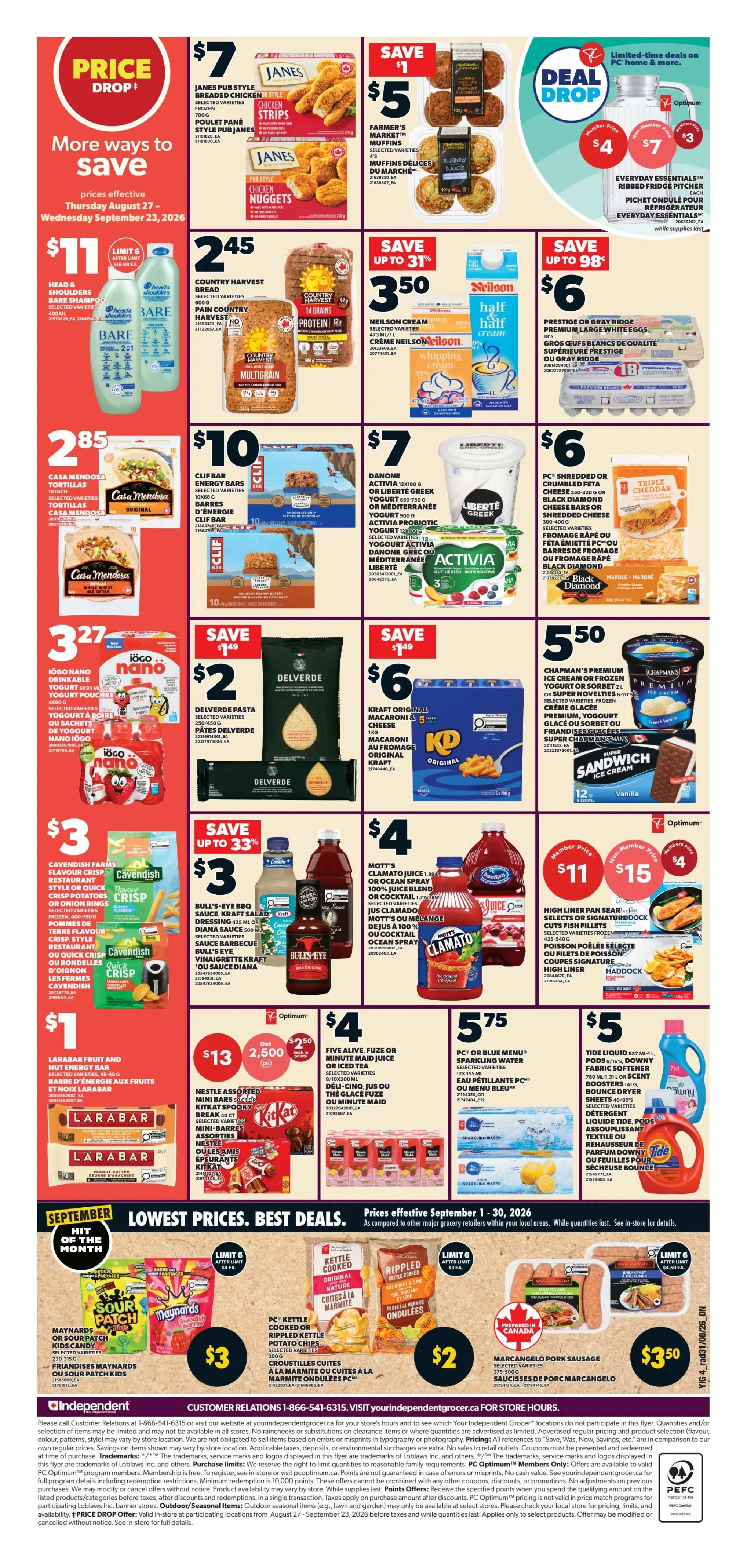 Independent Grocer (ON) Flyer September 3 to 9