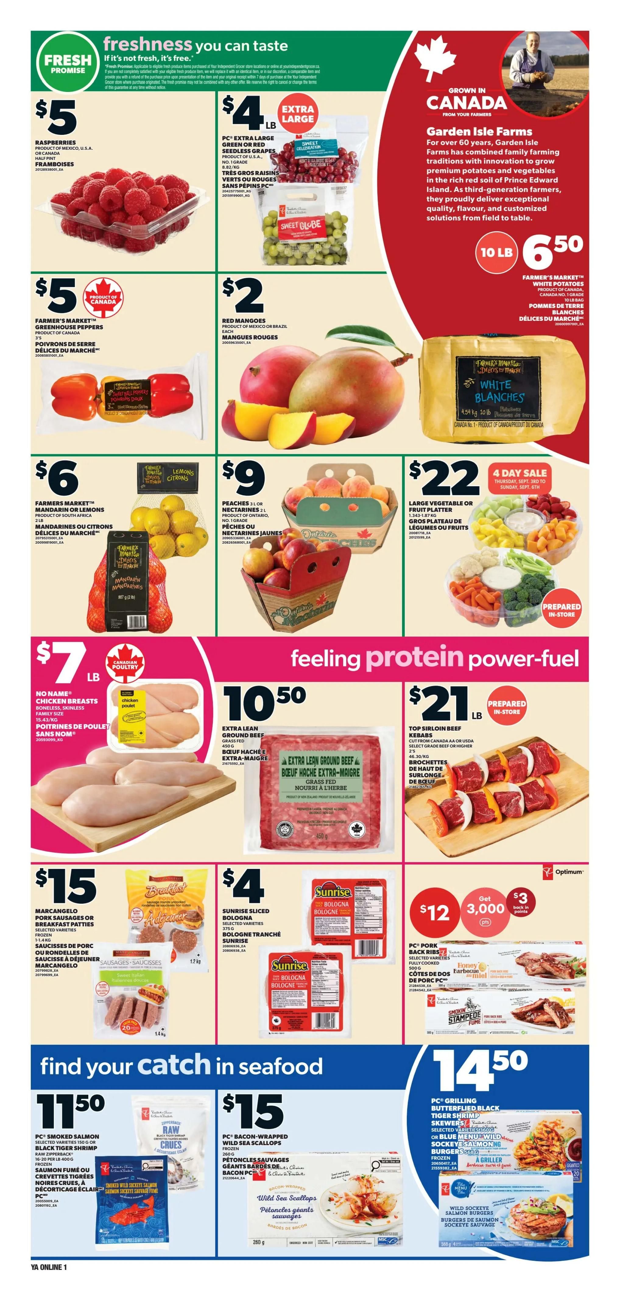 Independent Grocer (Atlantic) Flyer September 3 to 9