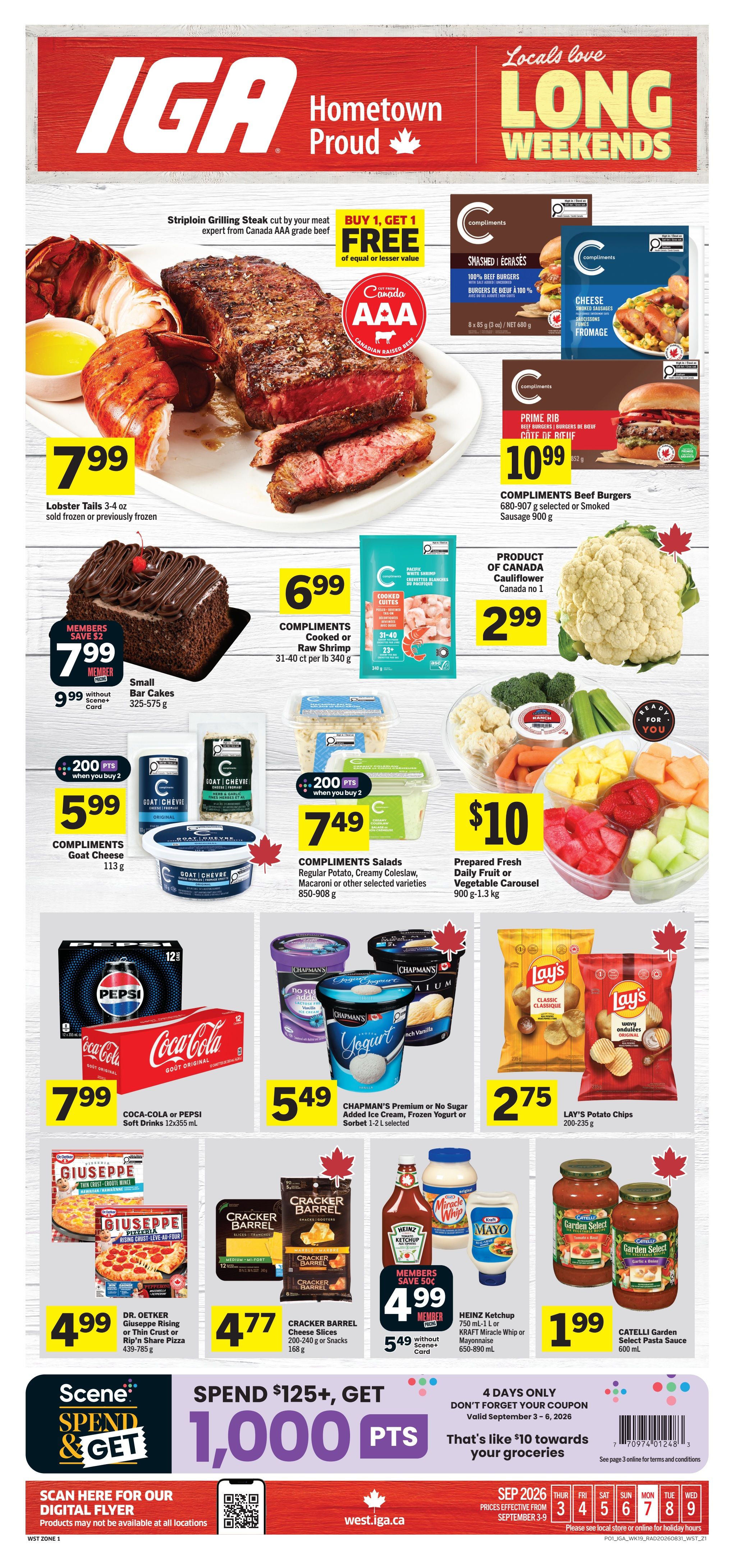 IGA (West) Flyer September 3 to 9