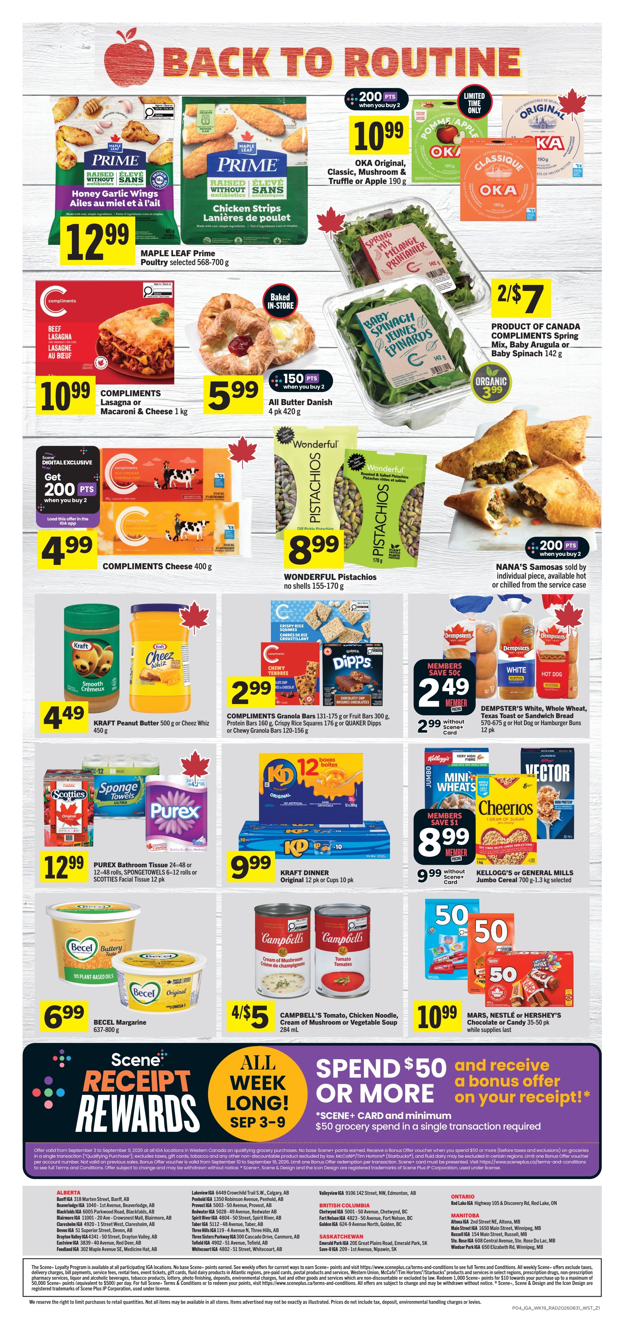 IGA (West) Flyer September 3 to 9