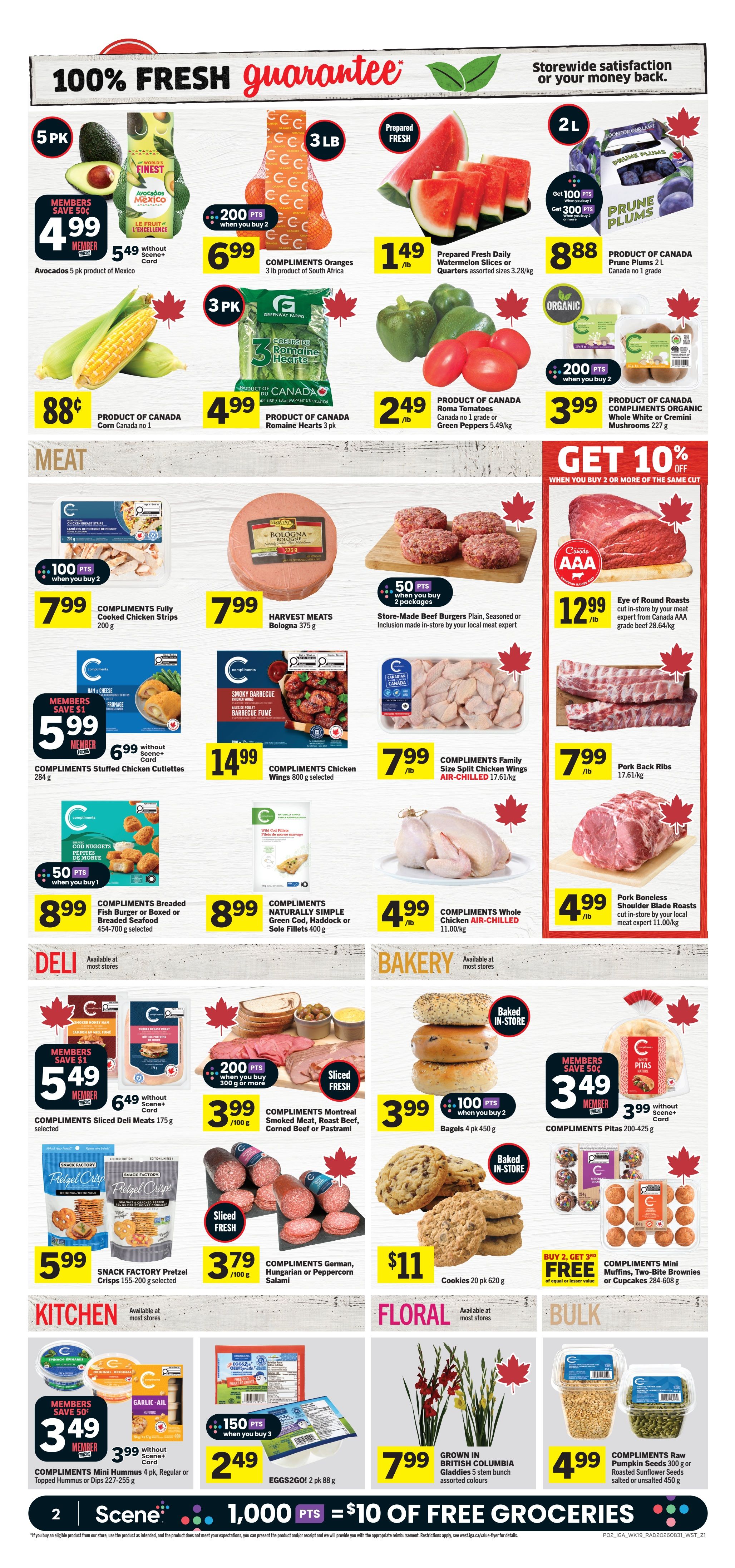 IGA (West) Flyer September 3 to 9