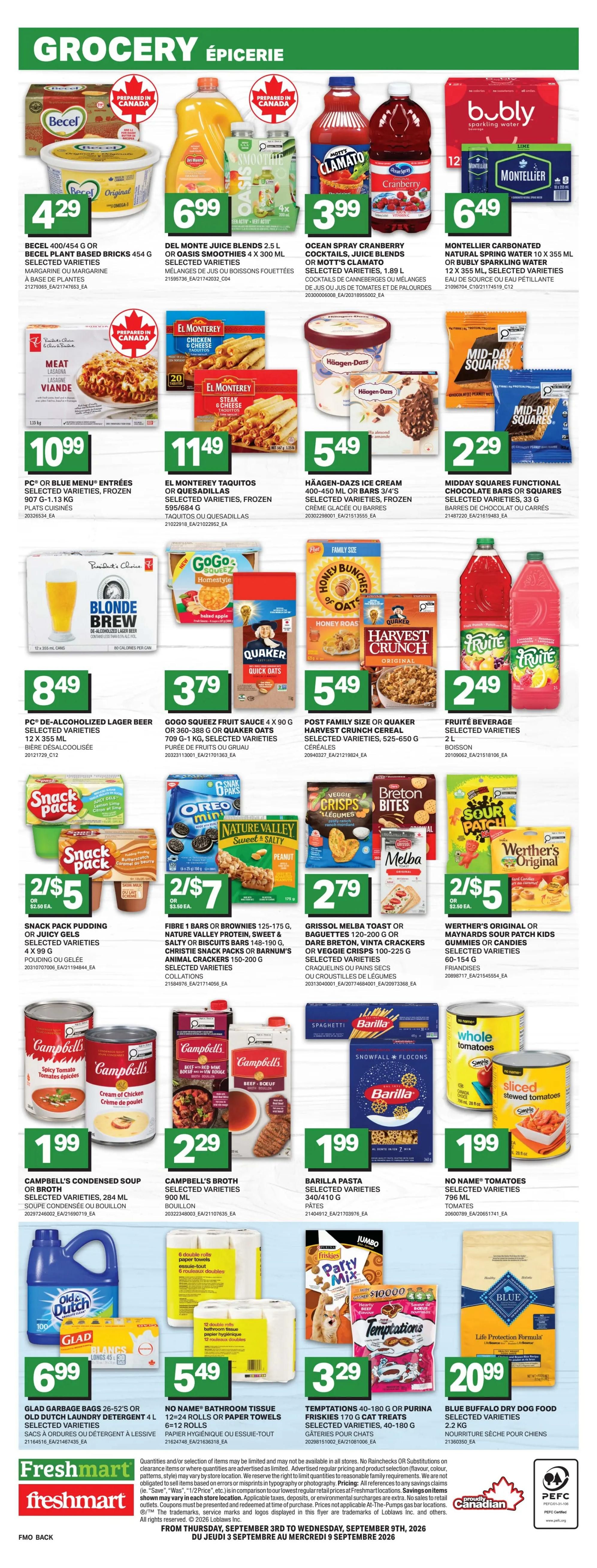 Freshmart (ON) Flyer September 3 to 9
