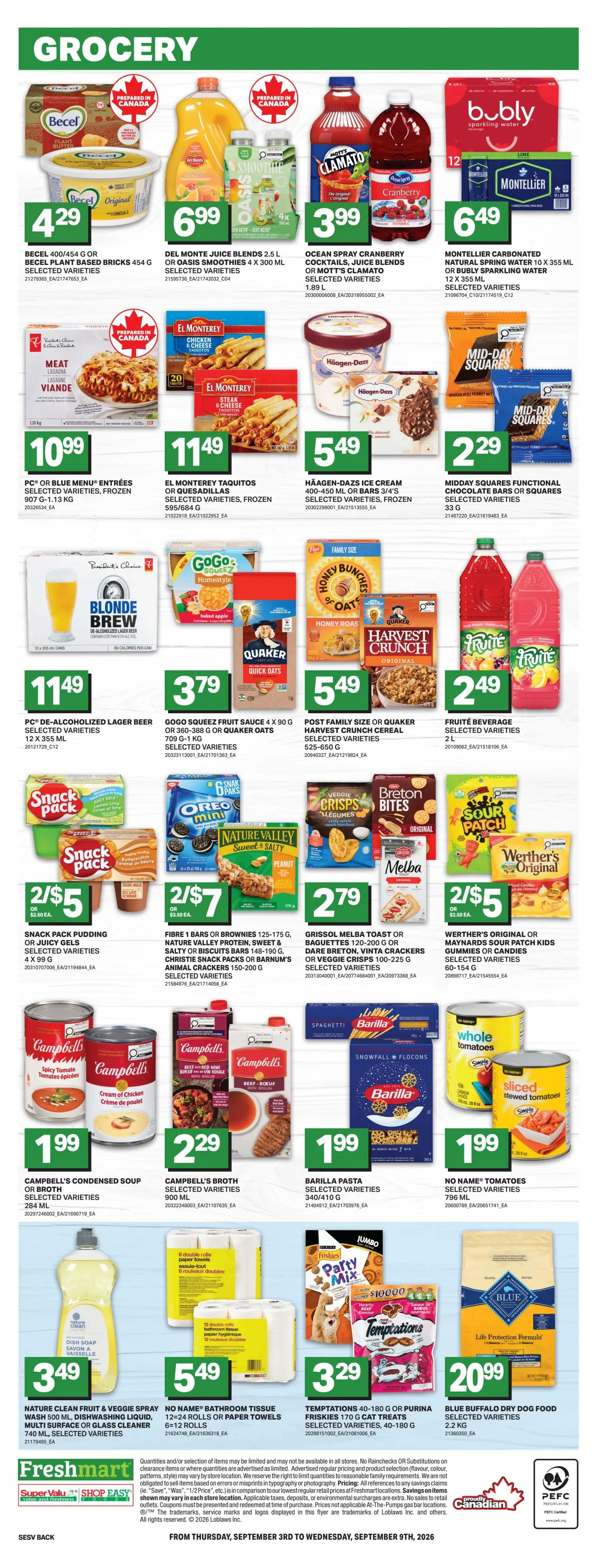 Freshmart (Atlantic) Flyer September 3 to 9