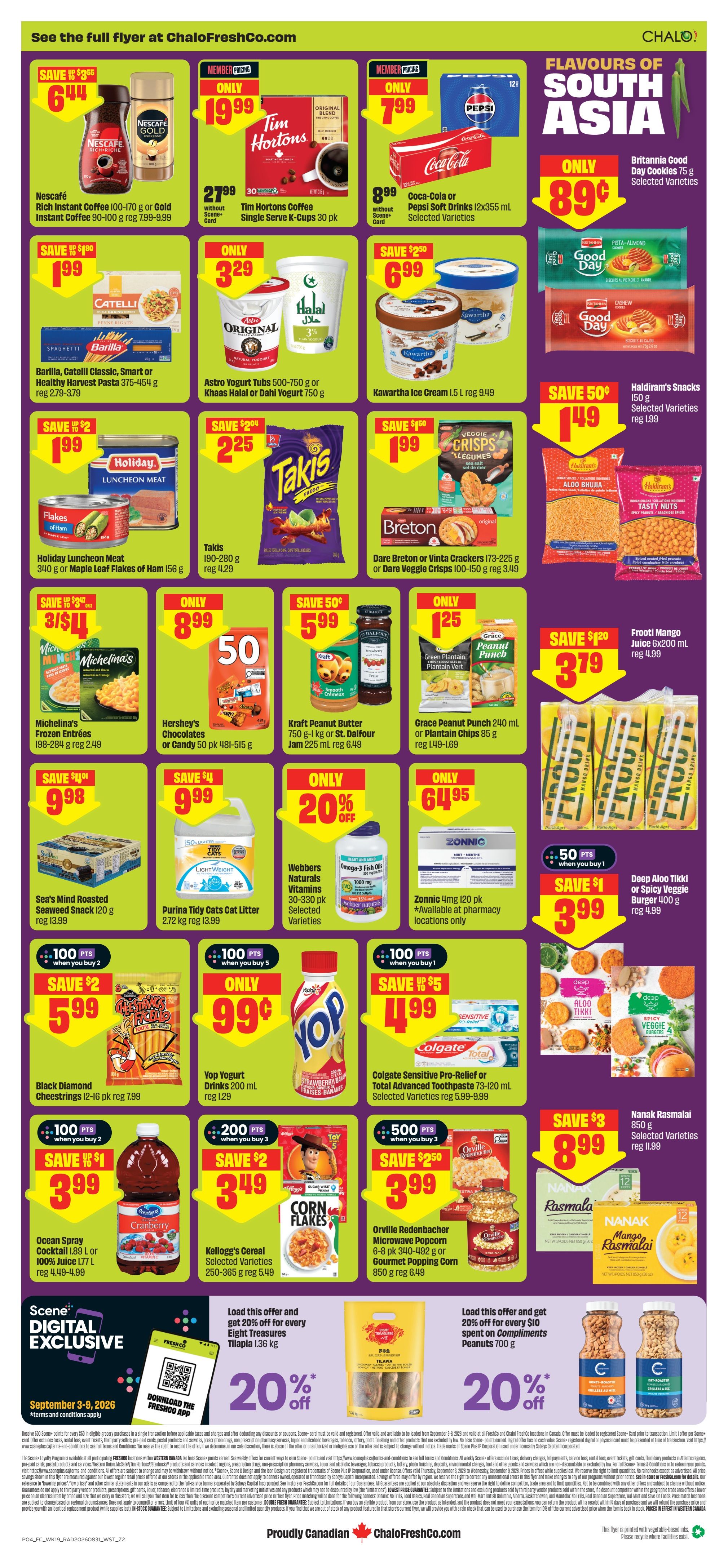 Chalo! FreshCo (West) Flyer September 3 to 9
