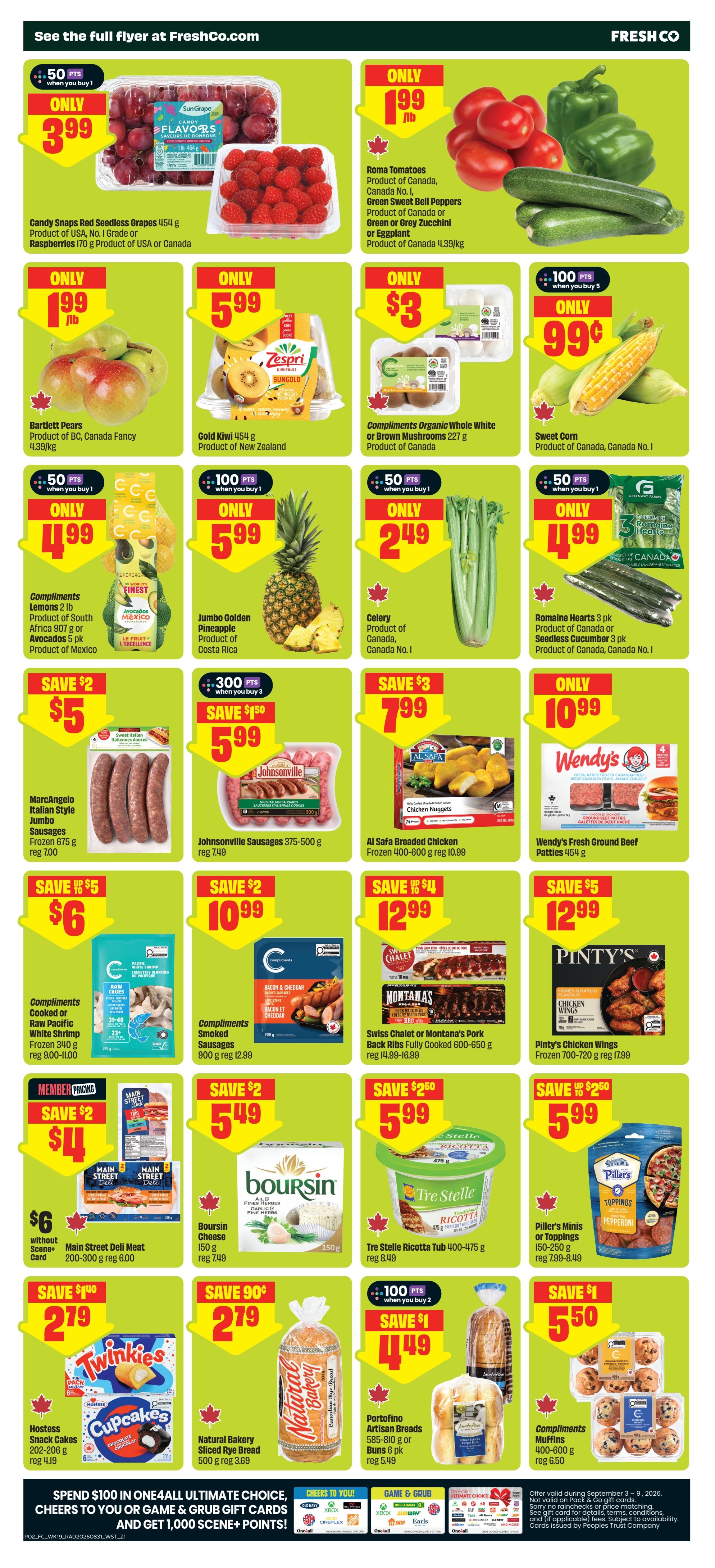 FreshCo (West) Flyer September 3 to 9
