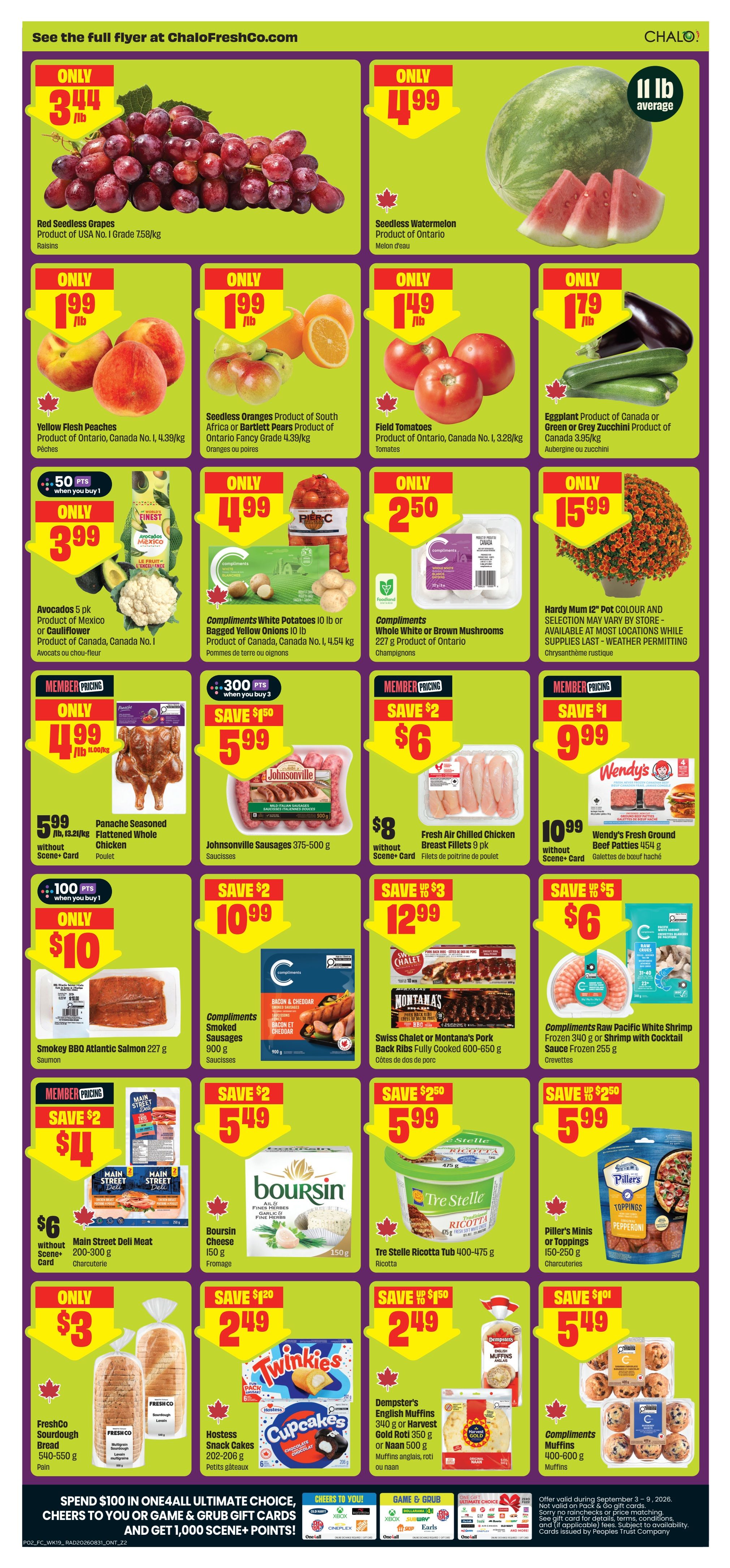 Chalo! FreshCo (ON) Flyer September 3 to 9