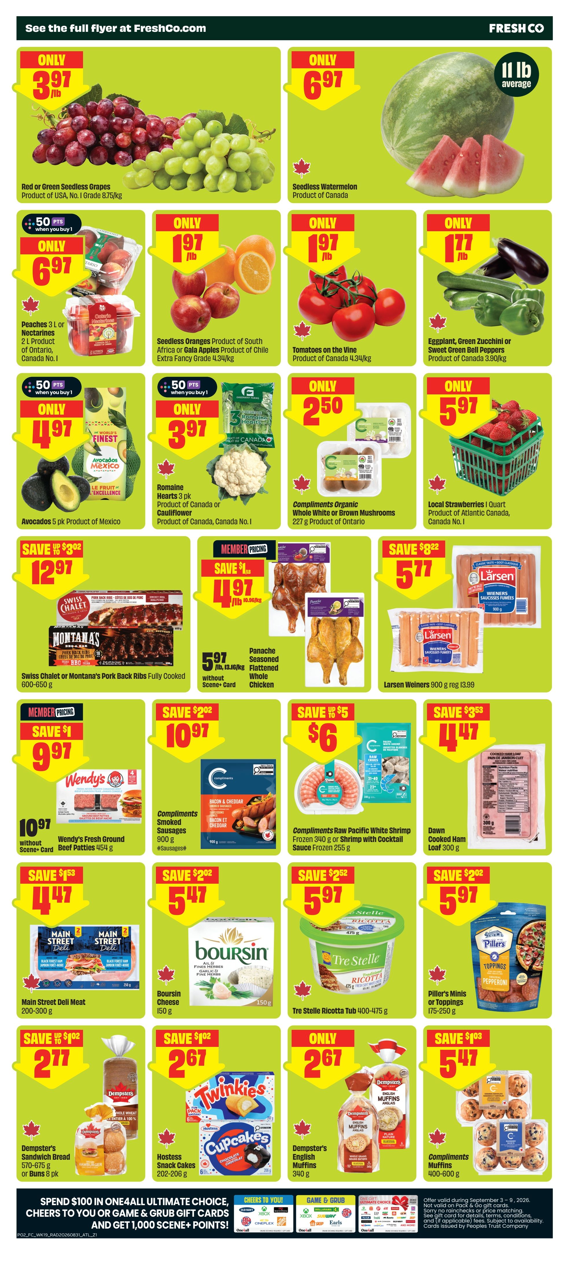 FreshCo (Atlantic) Flyer September 3 to 9