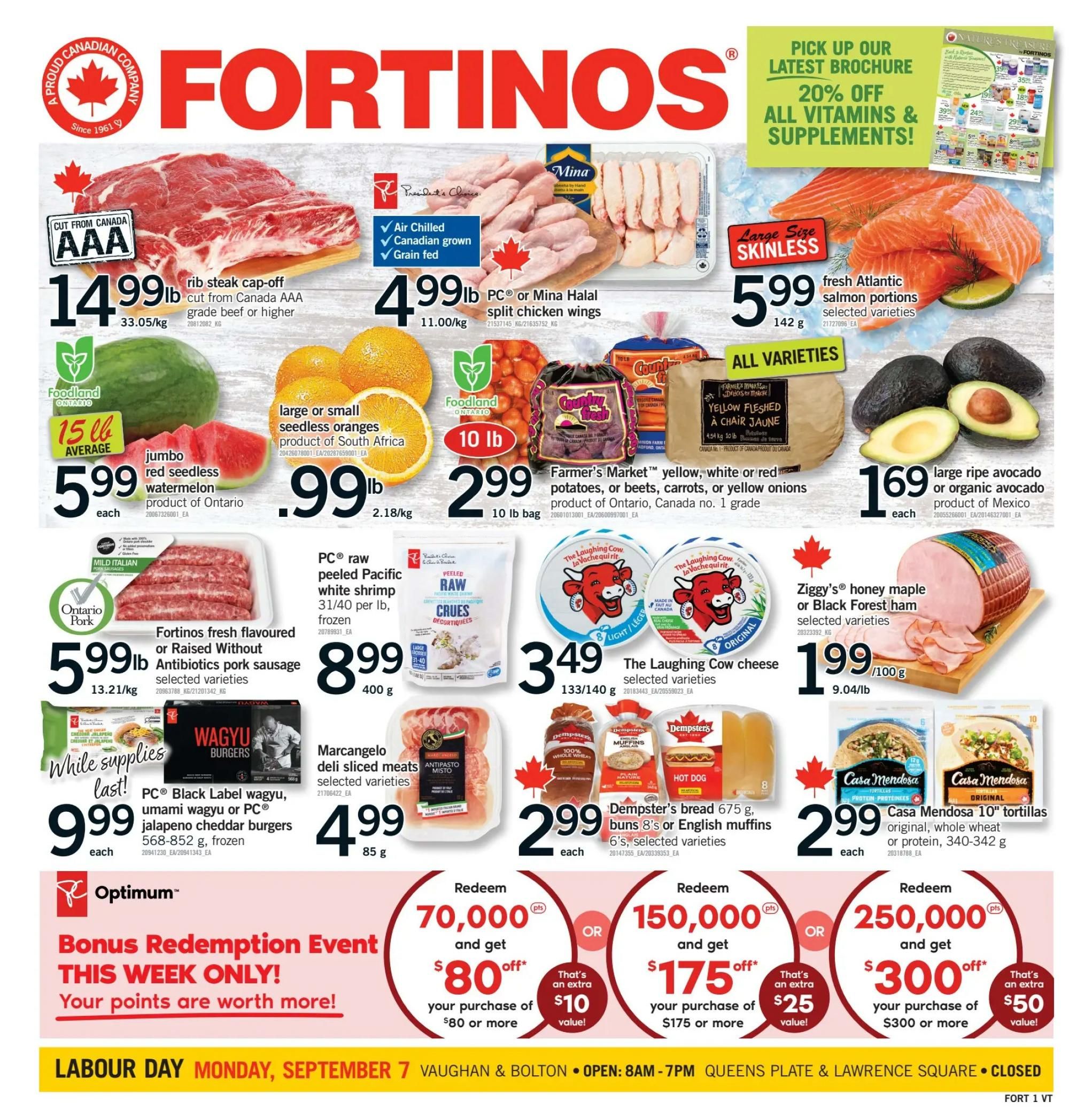 Fortinos Flyer September 3 to 9