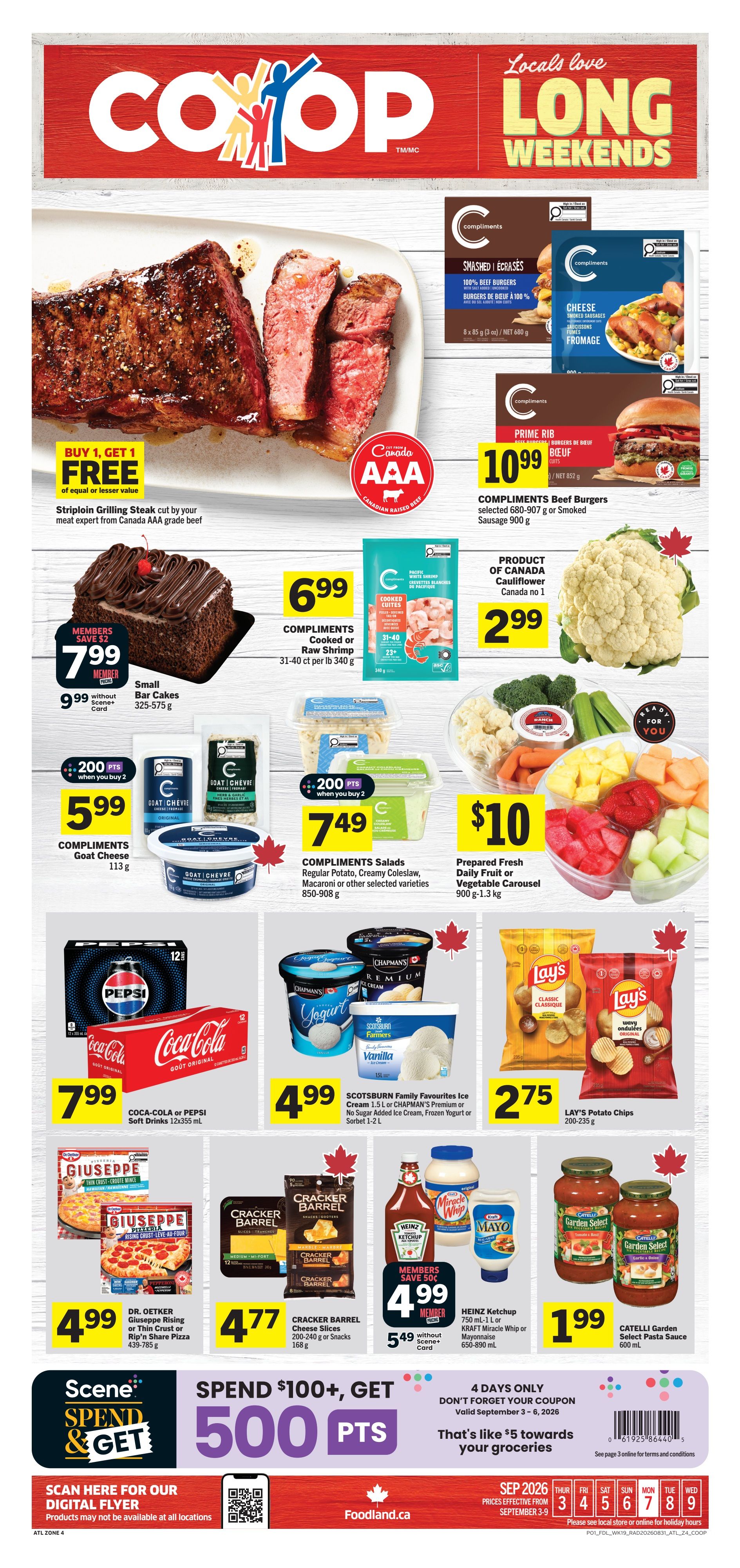 Foodland Co-op Flyer September 3 to 9