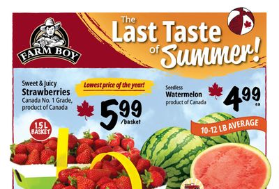 Farm Boy Flyer September 3 to 9