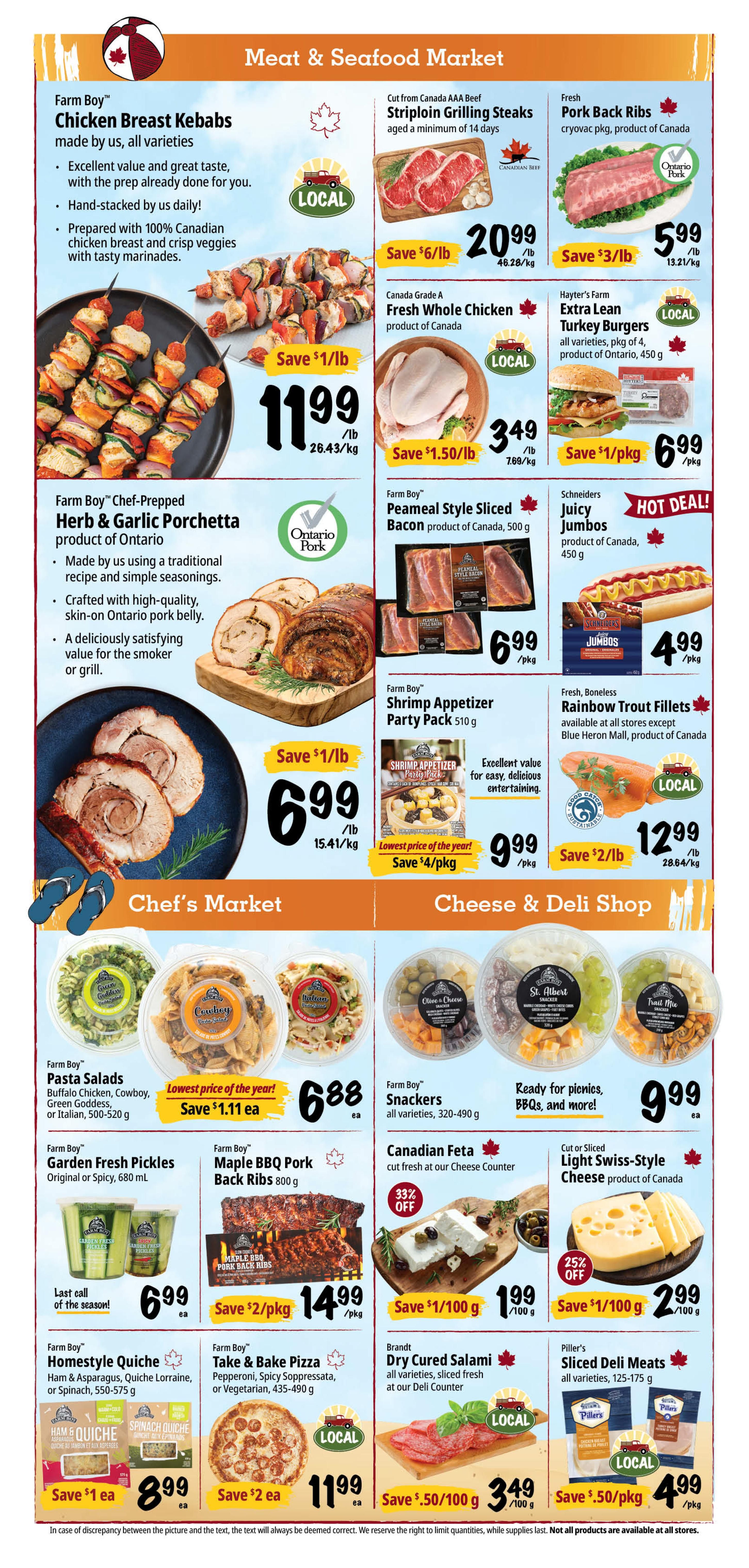 Farm Boy Flyer September 3 to 9