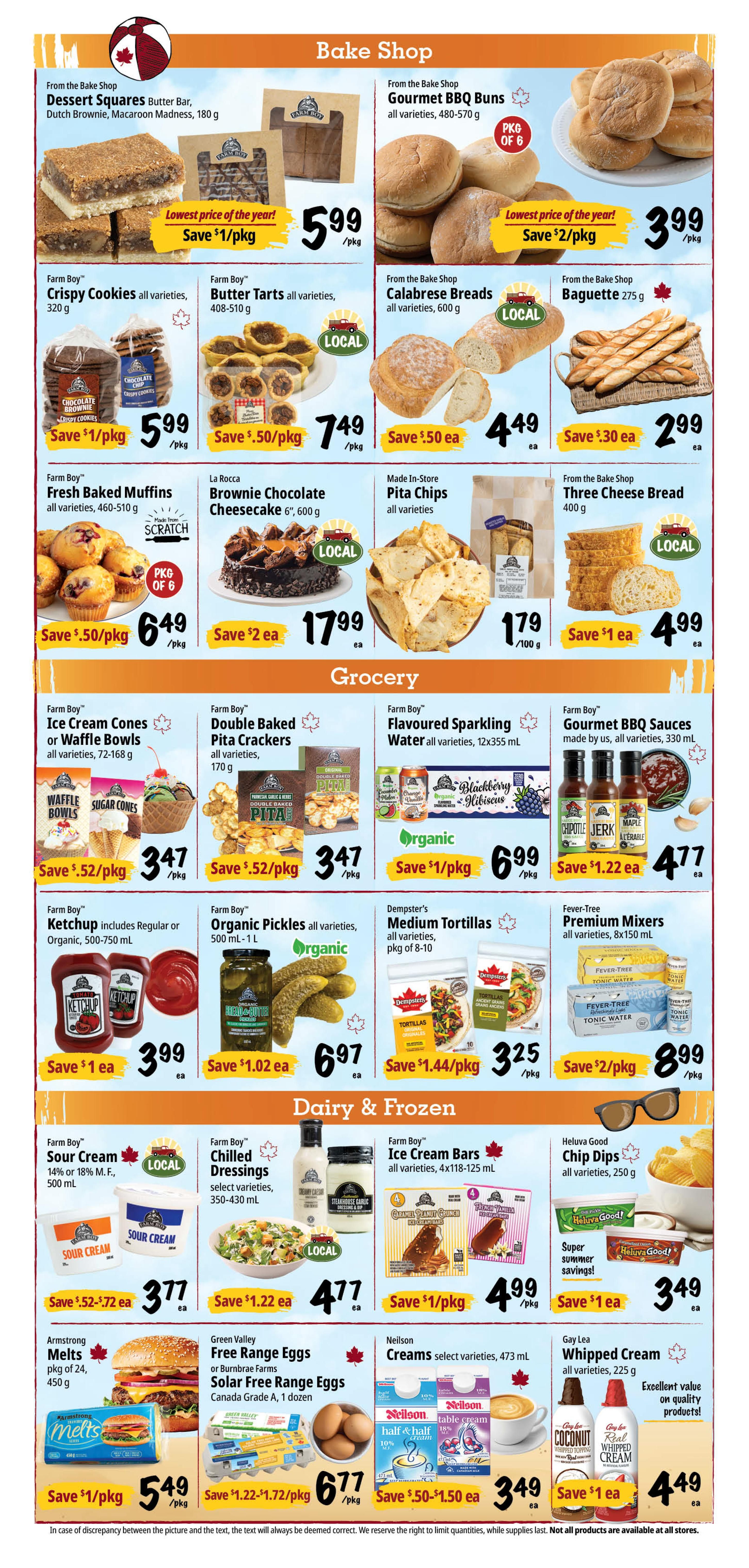 Farm Boy Flyer September 3 to 9