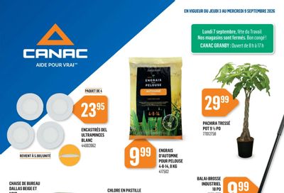 Canac Flyer September 3 to 9