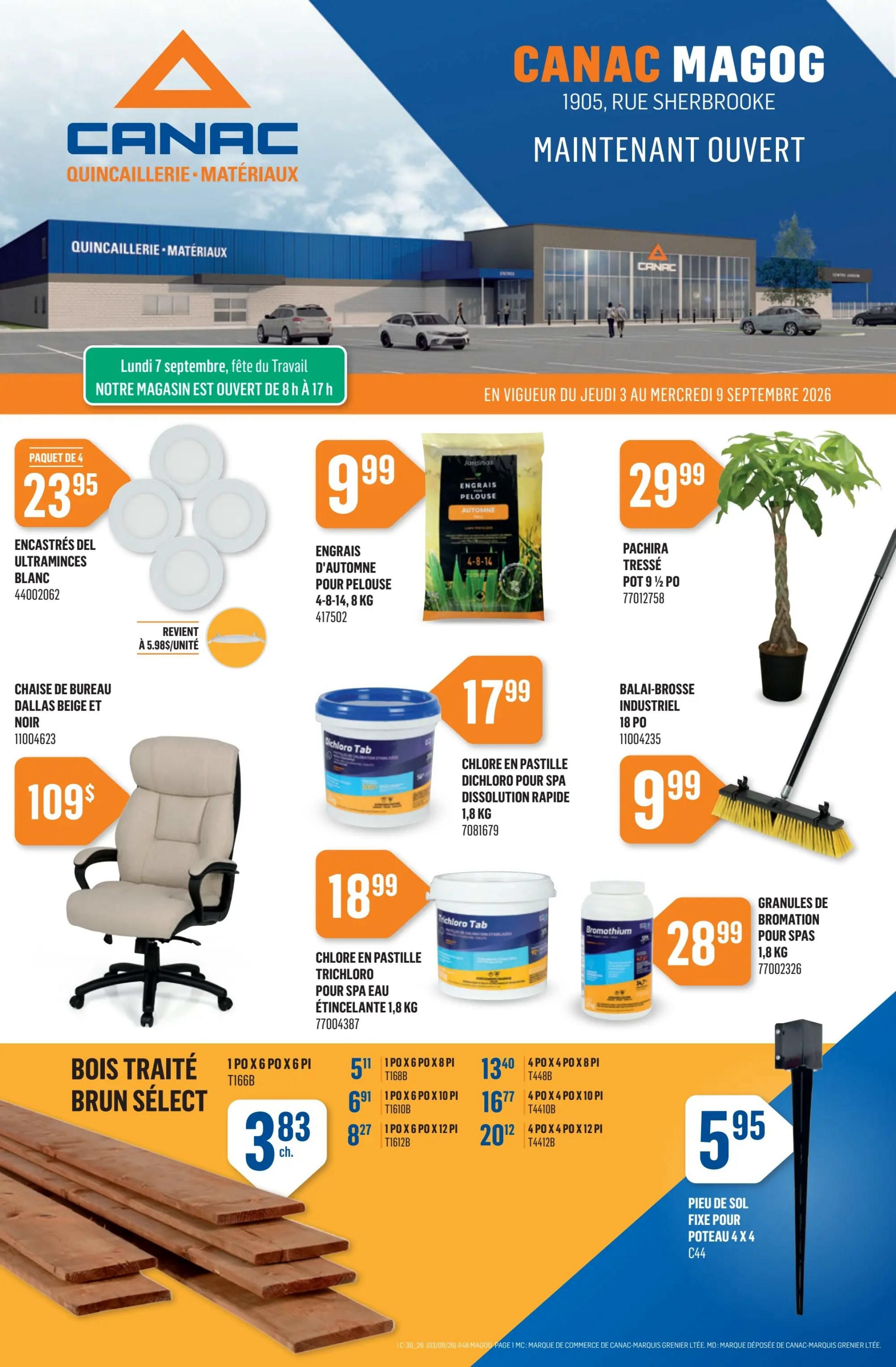 Canac Flyer September 3 to 9
