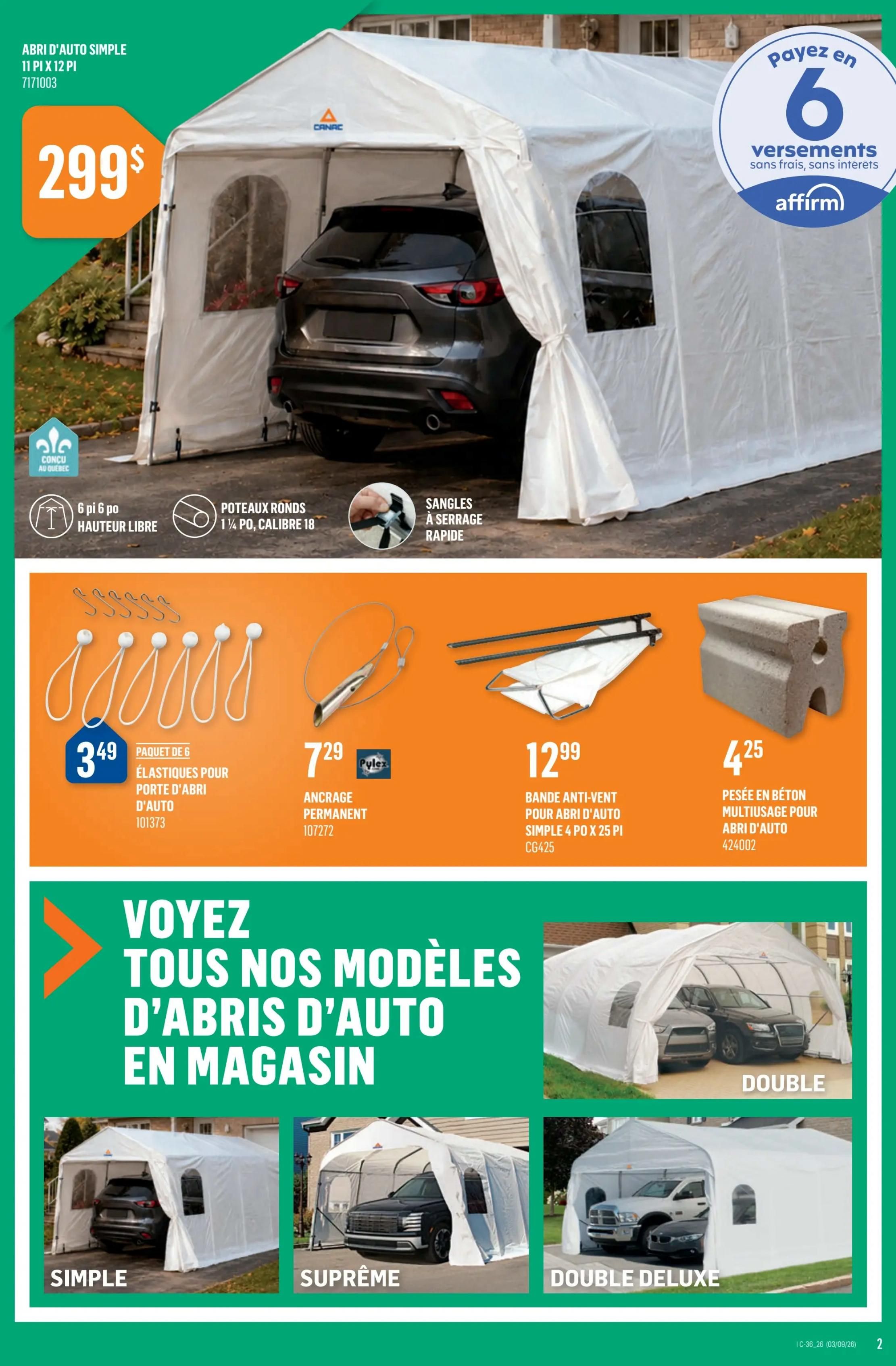 Canac Flyer September 3 to 9