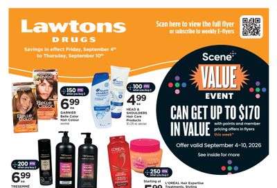 Lawtons Drugs (NB, NL, PE) Flyer September 4 to 10