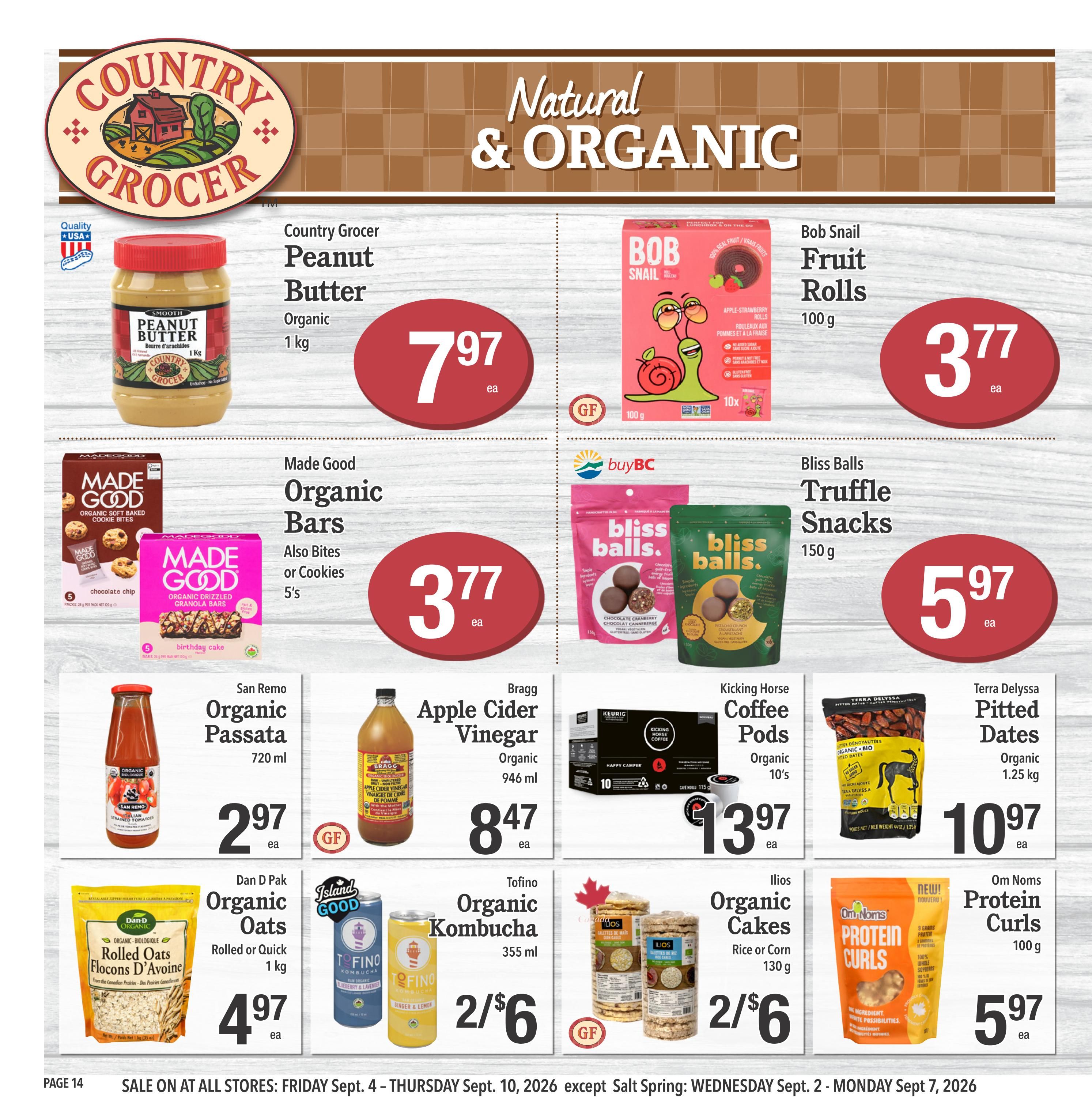 Country Grocer Flyer September 4 to 10