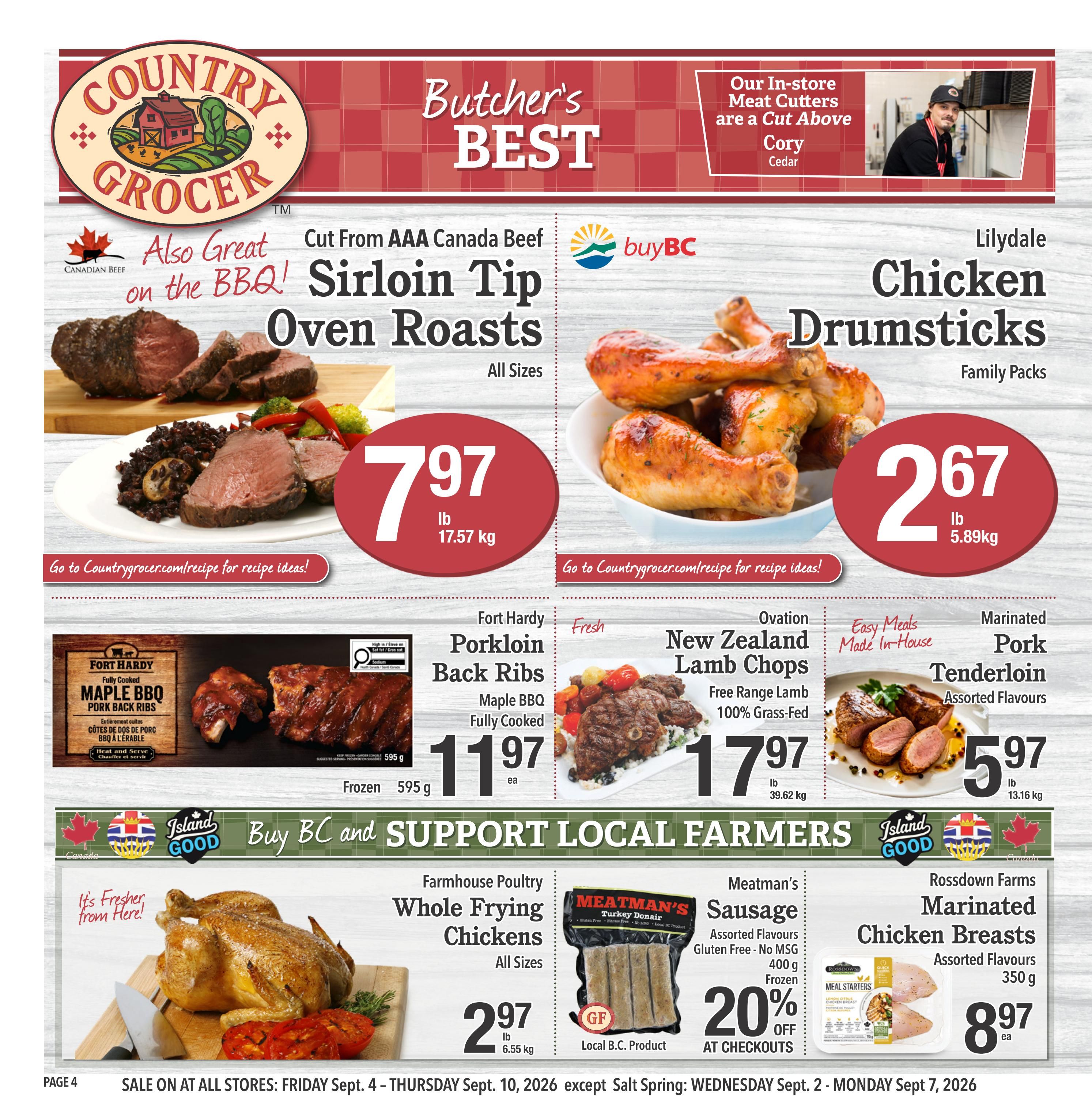 Country Grocer Flyer September 4 to 10