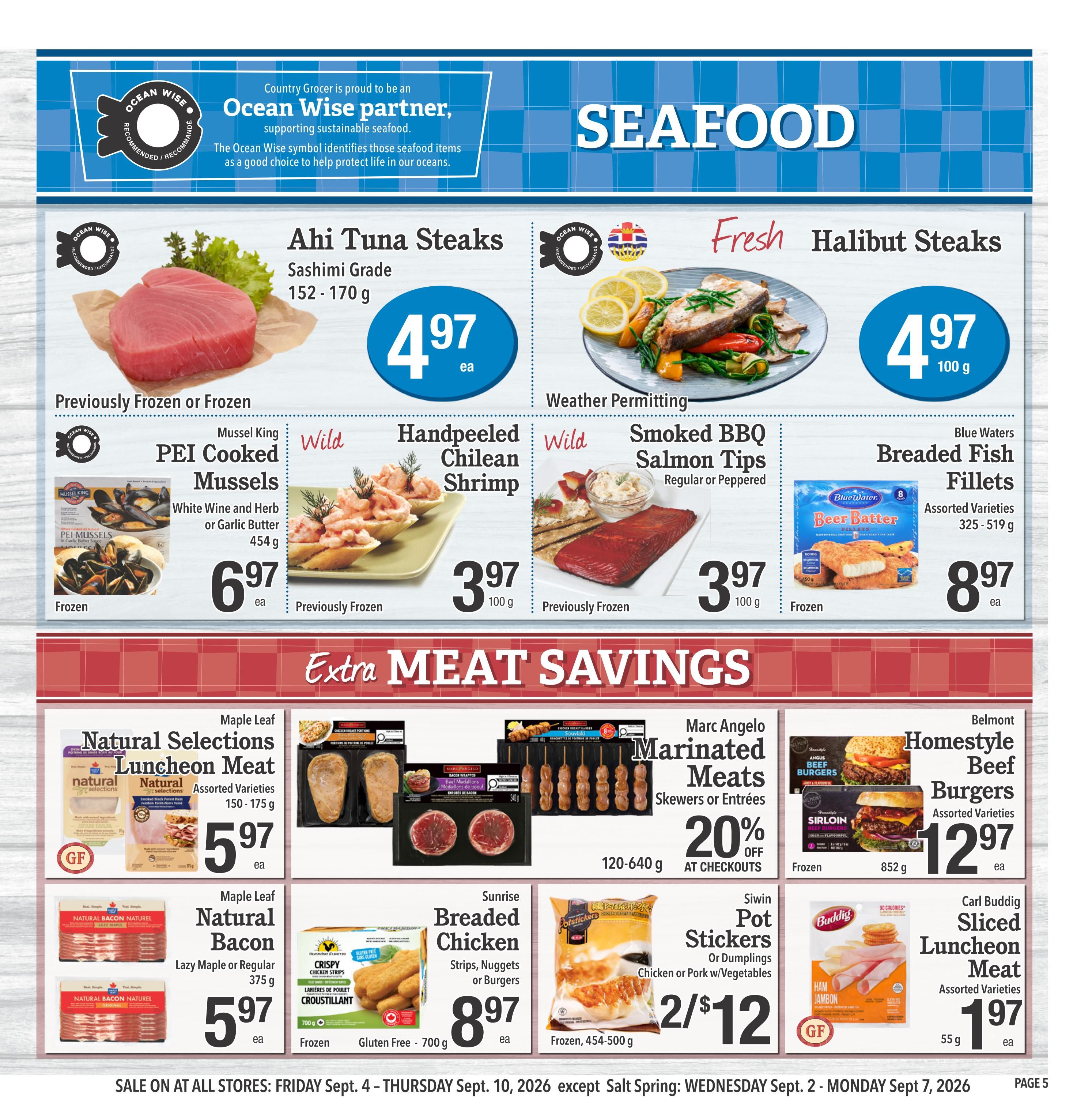 Country Grocer Flyer September 4 to 10