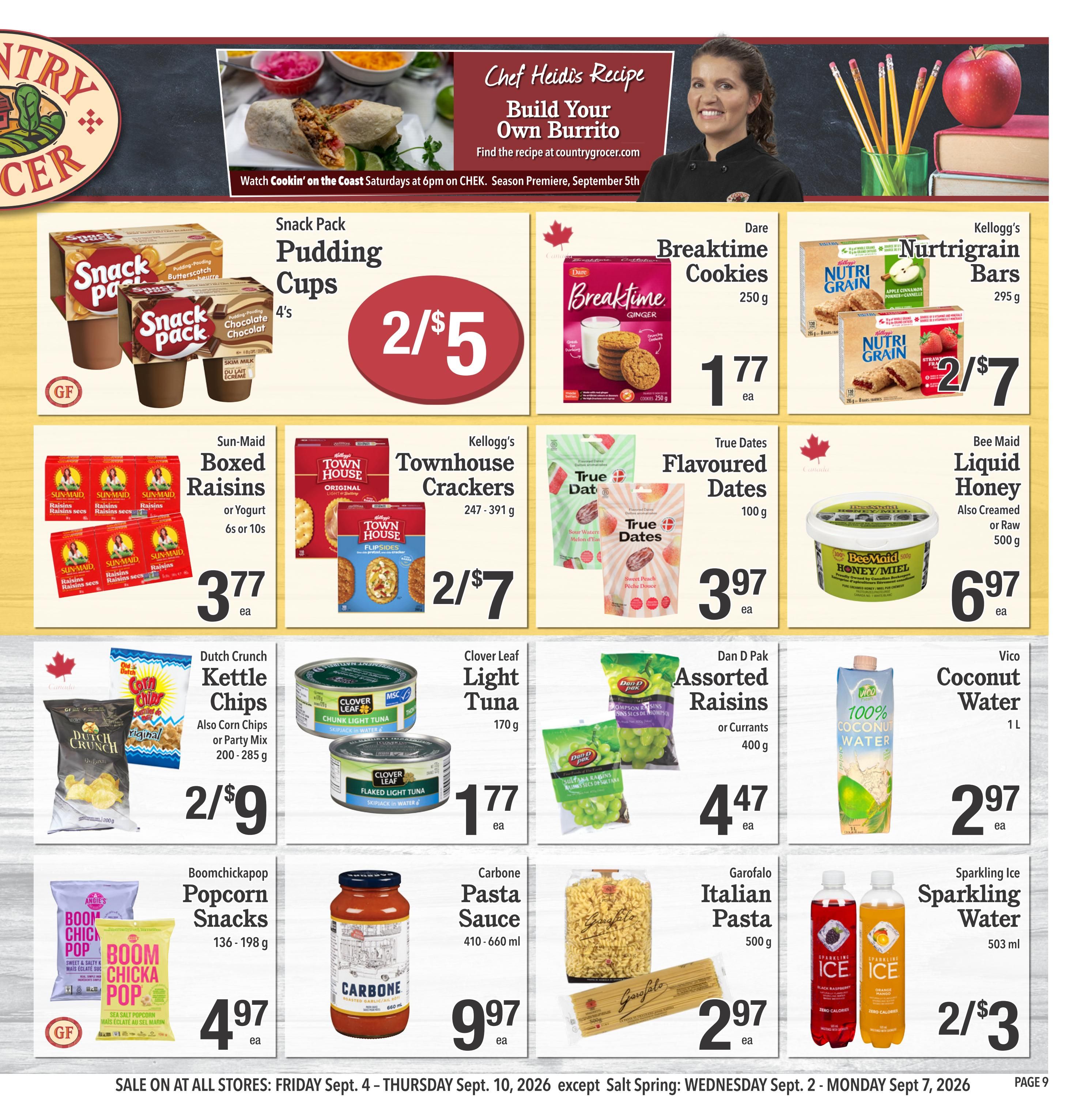 Country Grocer Flyer September 4 to 10