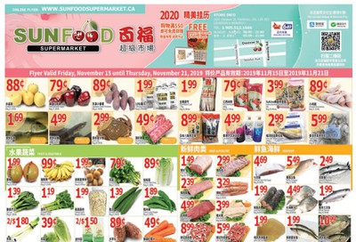 Sunfood Supermarket Flyer November 15 to 21