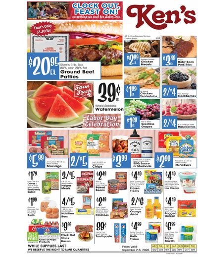 Ken's Food Market Weekly Ad September 2 - 8, 2026