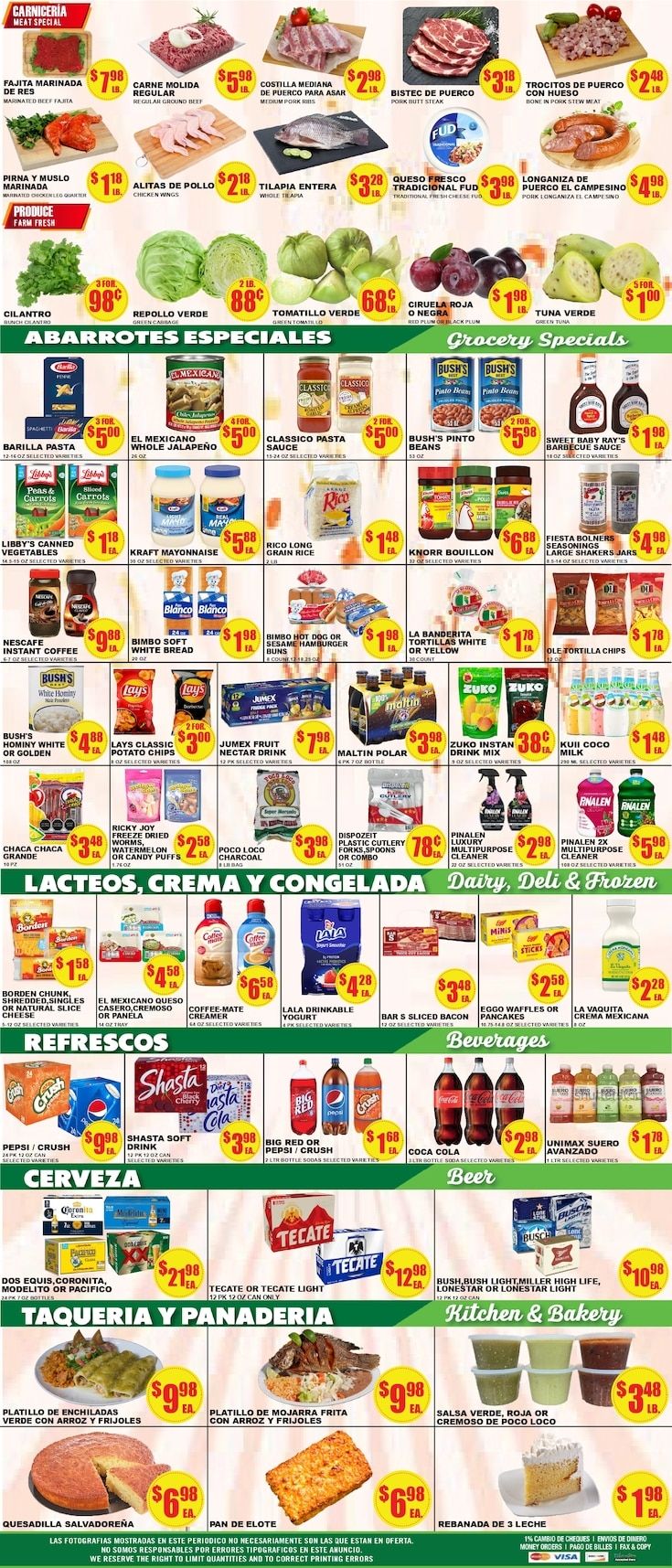 Poco Loco Supermercado (Bryan, TX) Weekly Ad September 2 - 8, 2026