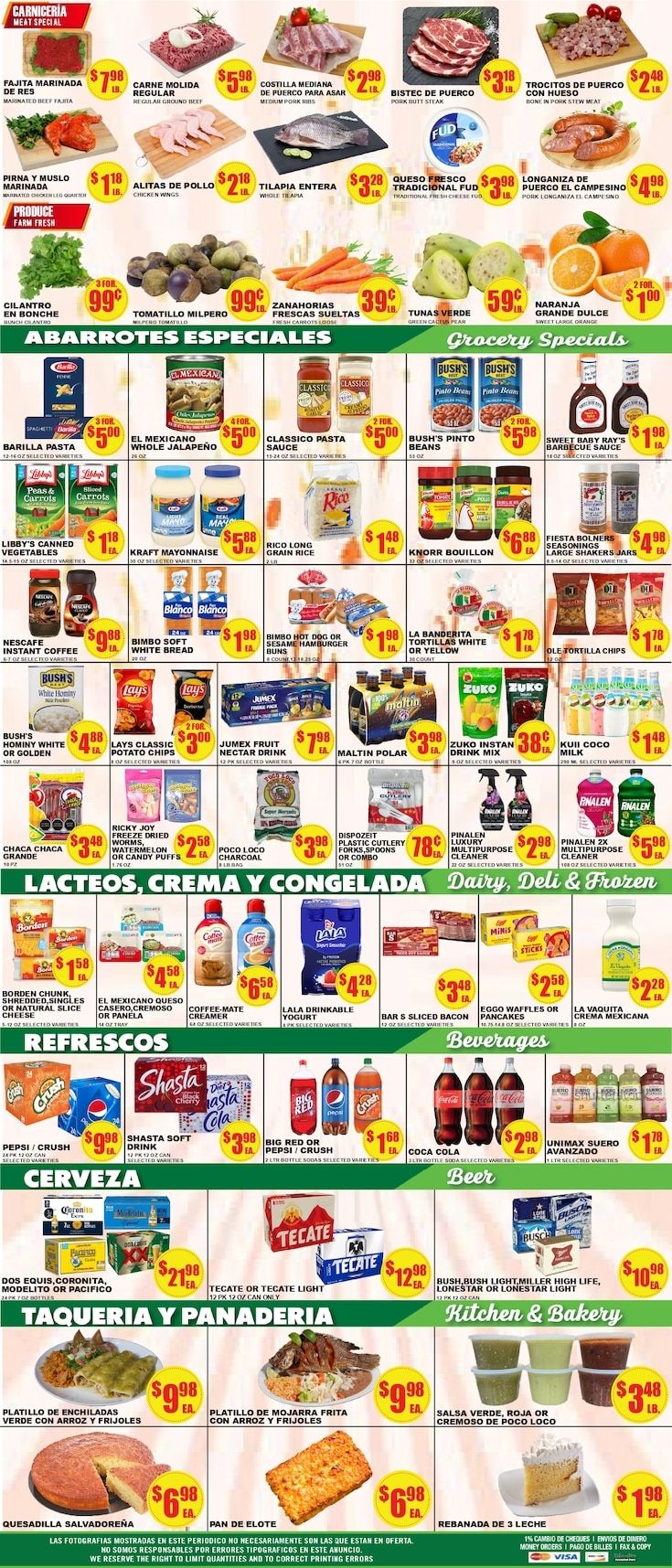 Poco Loco Supermercado (Elgin and other locations, TX) Weekly Ad September 2 - 8, 2026