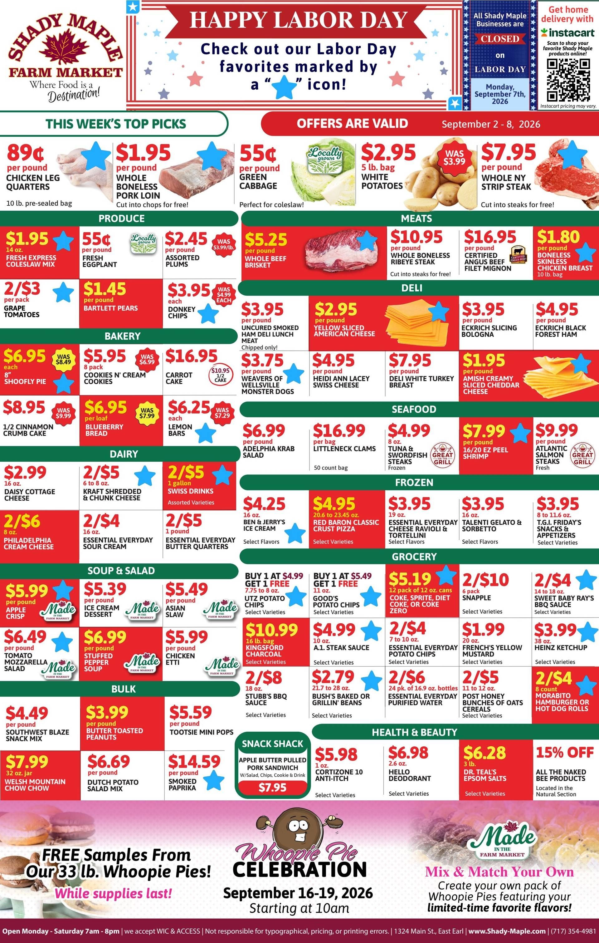 Shady Maple Weekly Ad September 2 - 8, 2026