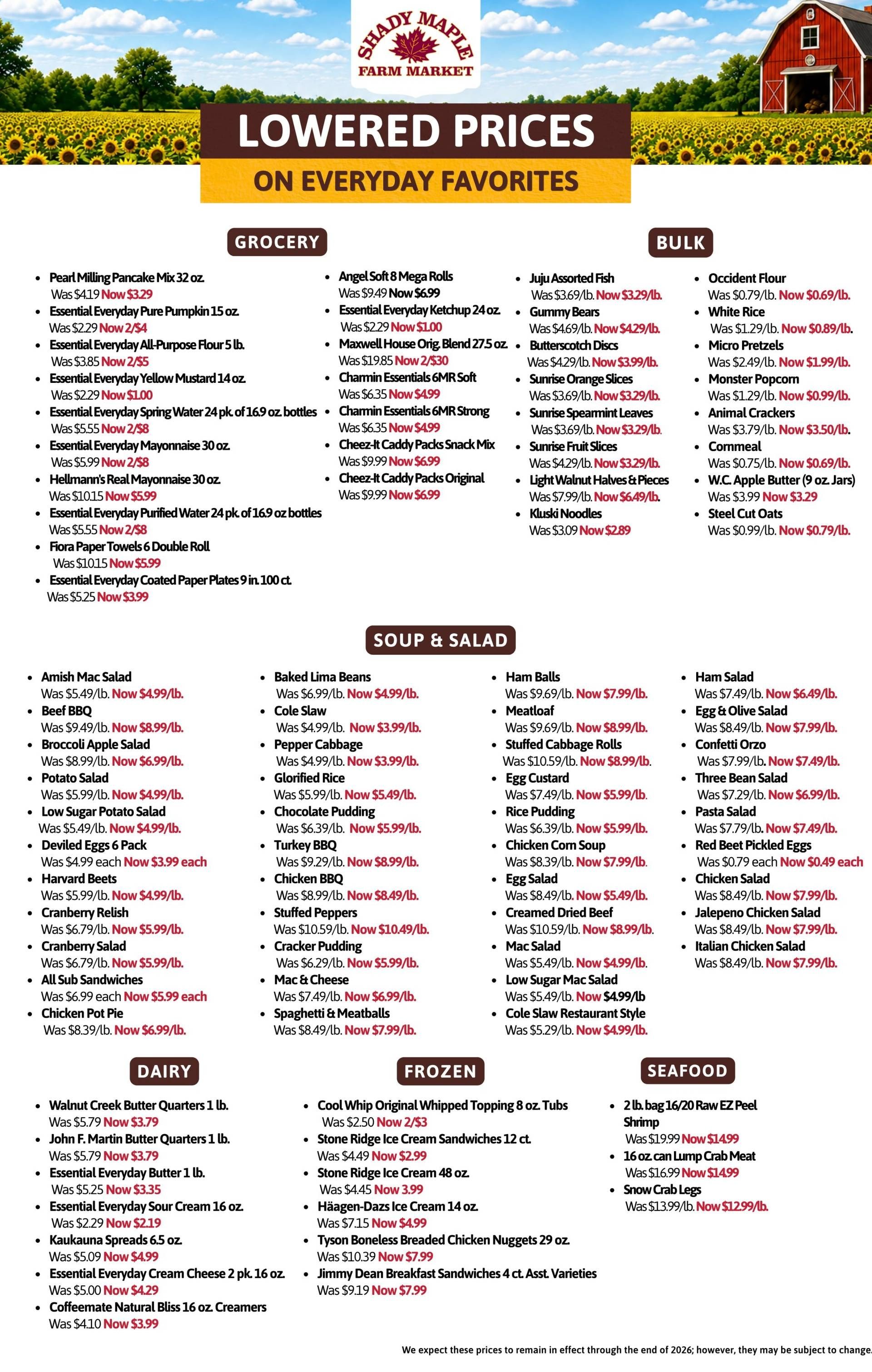 Shady Maple Weekly Ad September 2 - 8, 2026