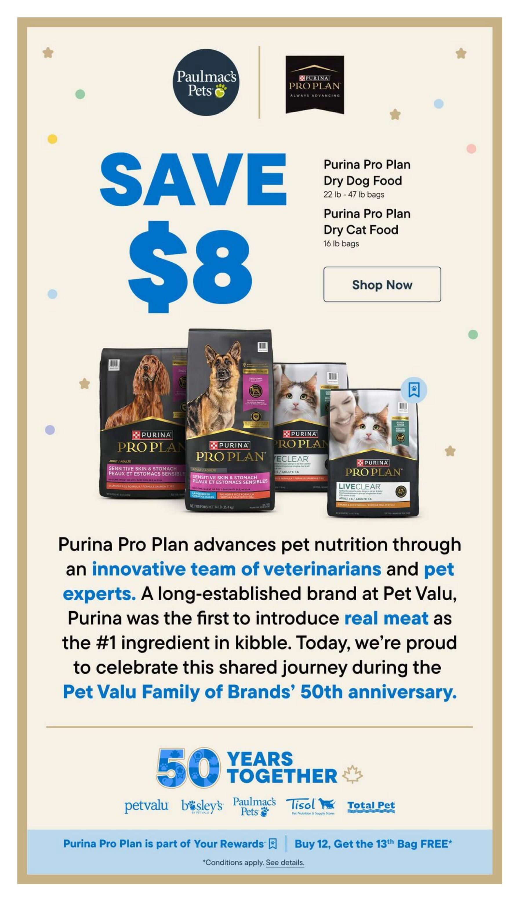 Paulmac's Pets Flyer September 3 to 16