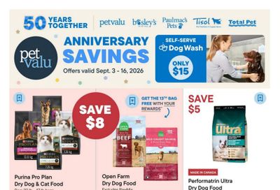 Pet Valu Flyer September 3 to 16