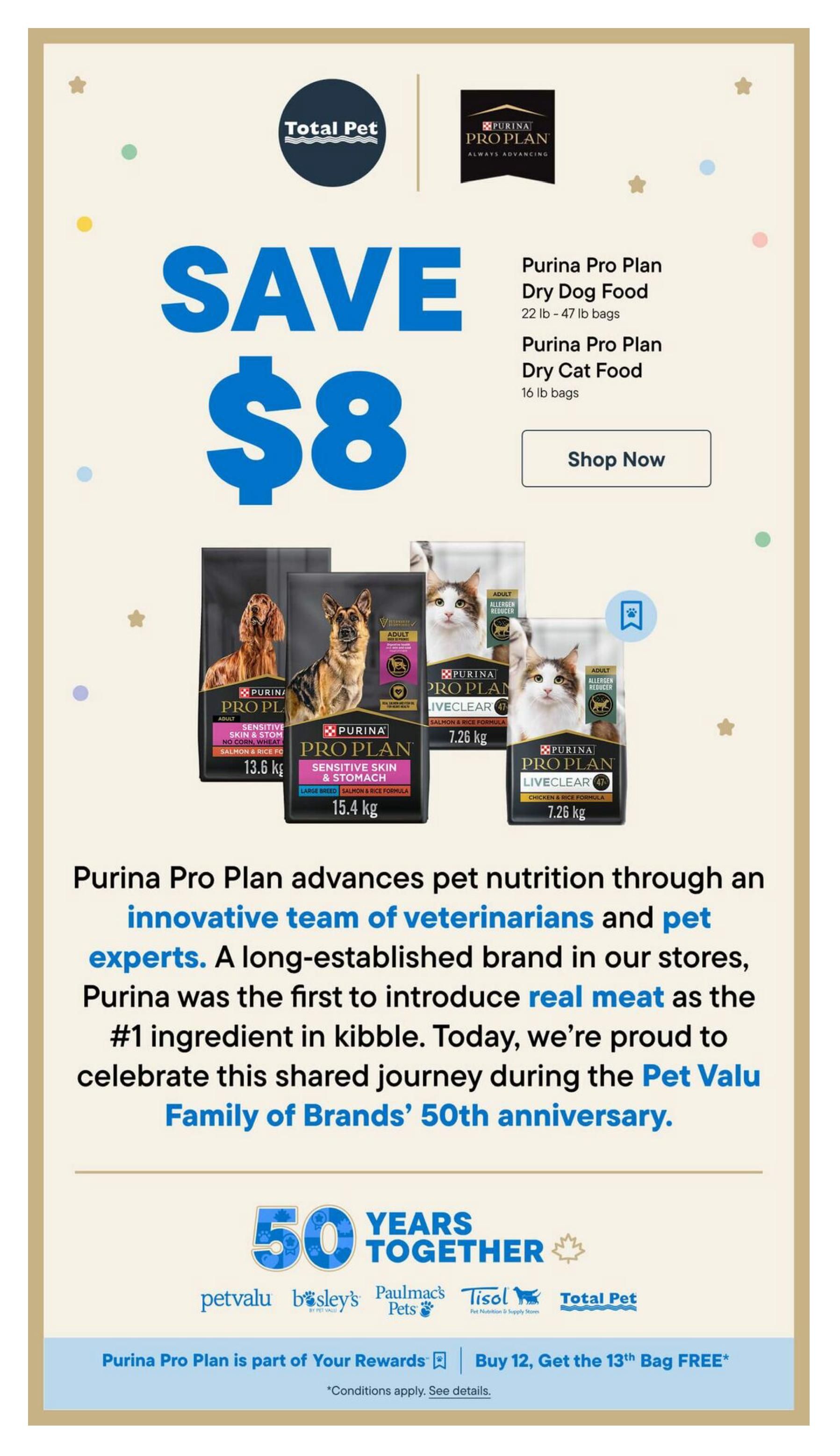 Total Pet Flyer September 3 to 16
