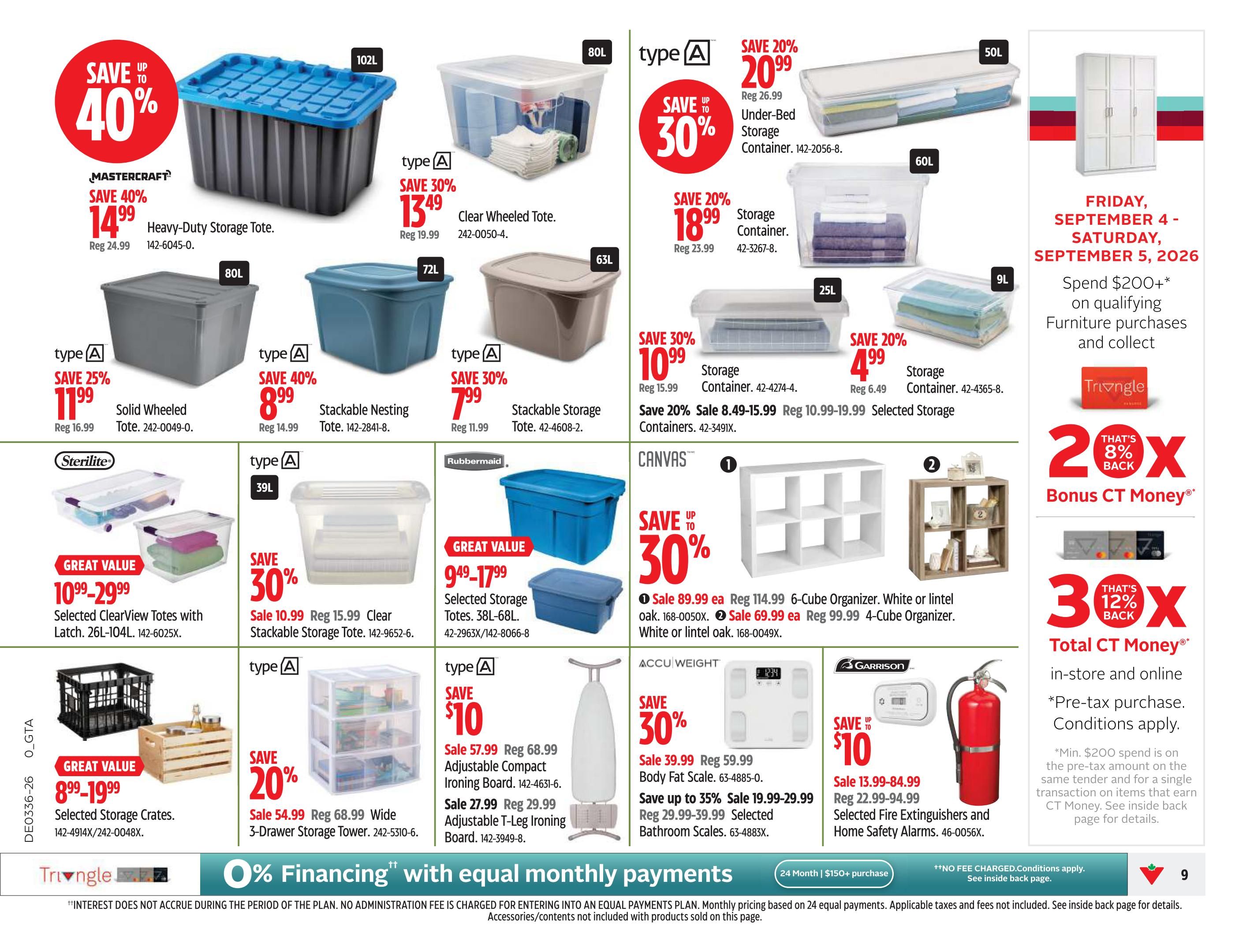 Canadian Tire (ON) Flyer September 4 to 10