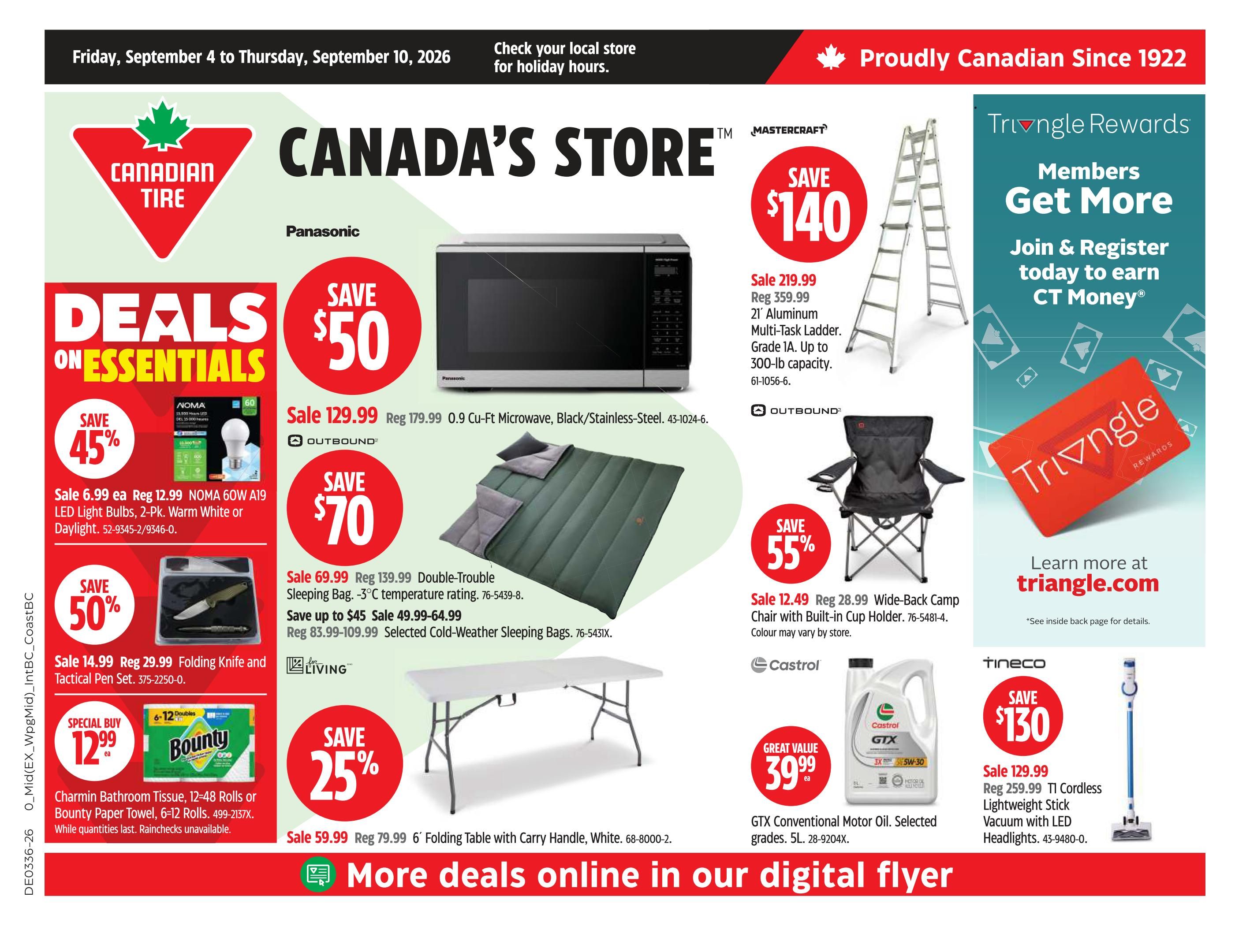 Canadian Tire (West) Flyer September 4 to 10