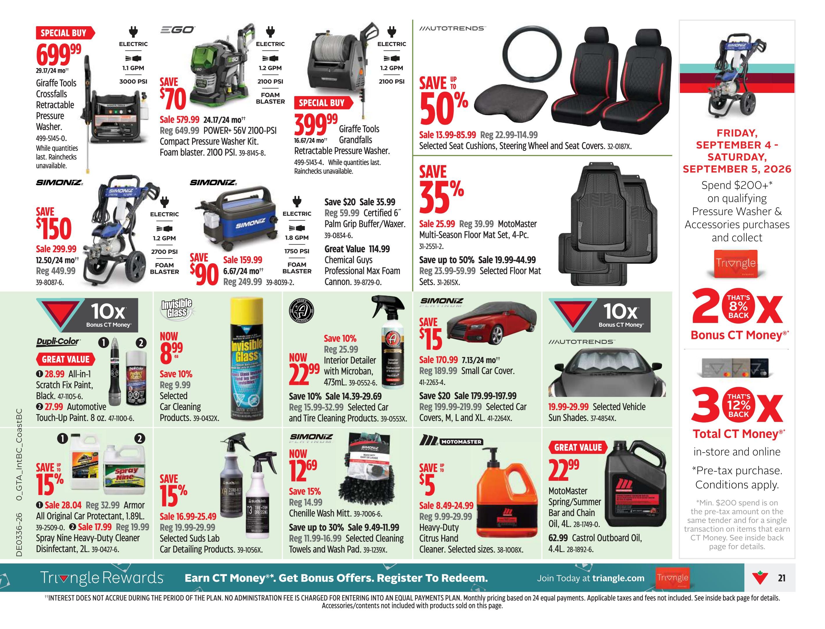 Canadian Tire (West) Flyer September 4 to 10