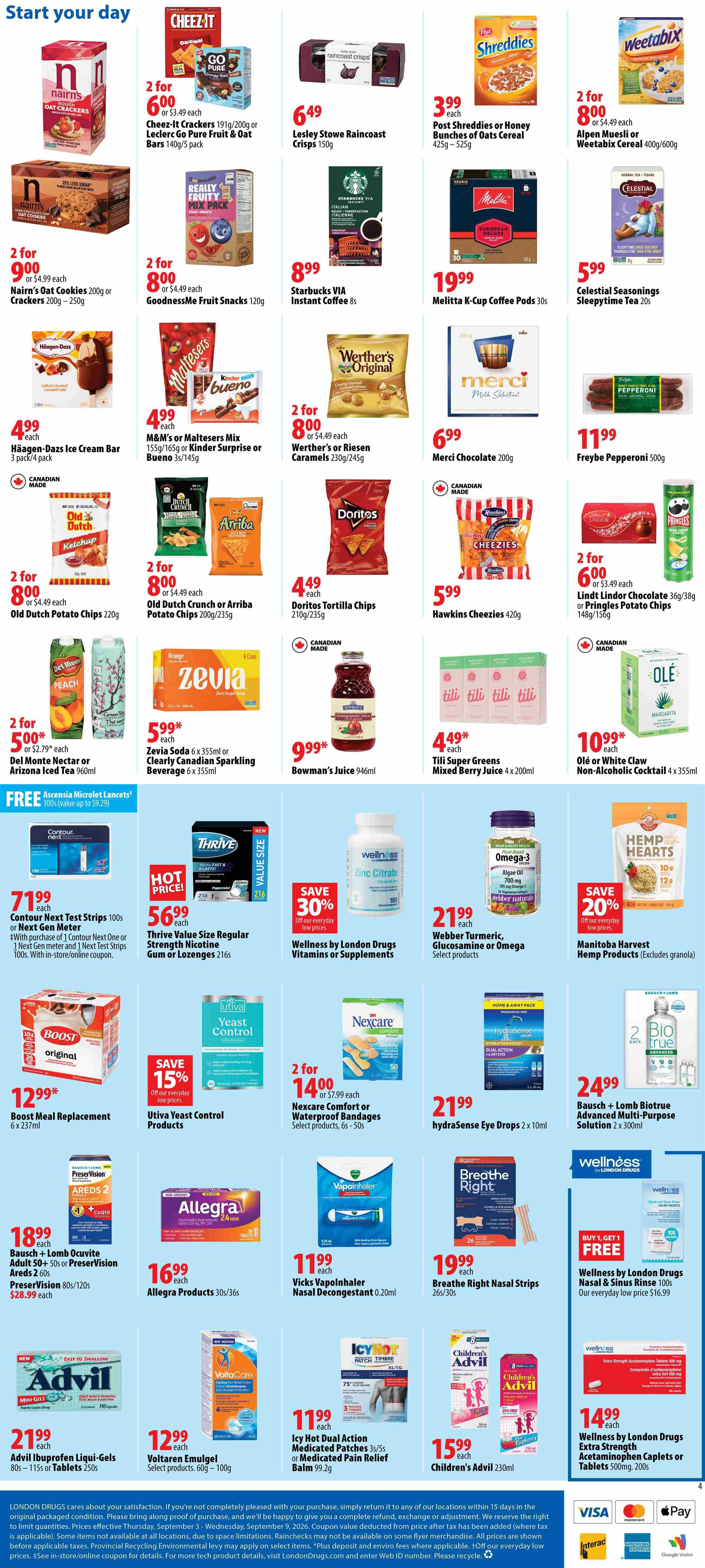 London Drugs Weekly Flyer September 3 to 9