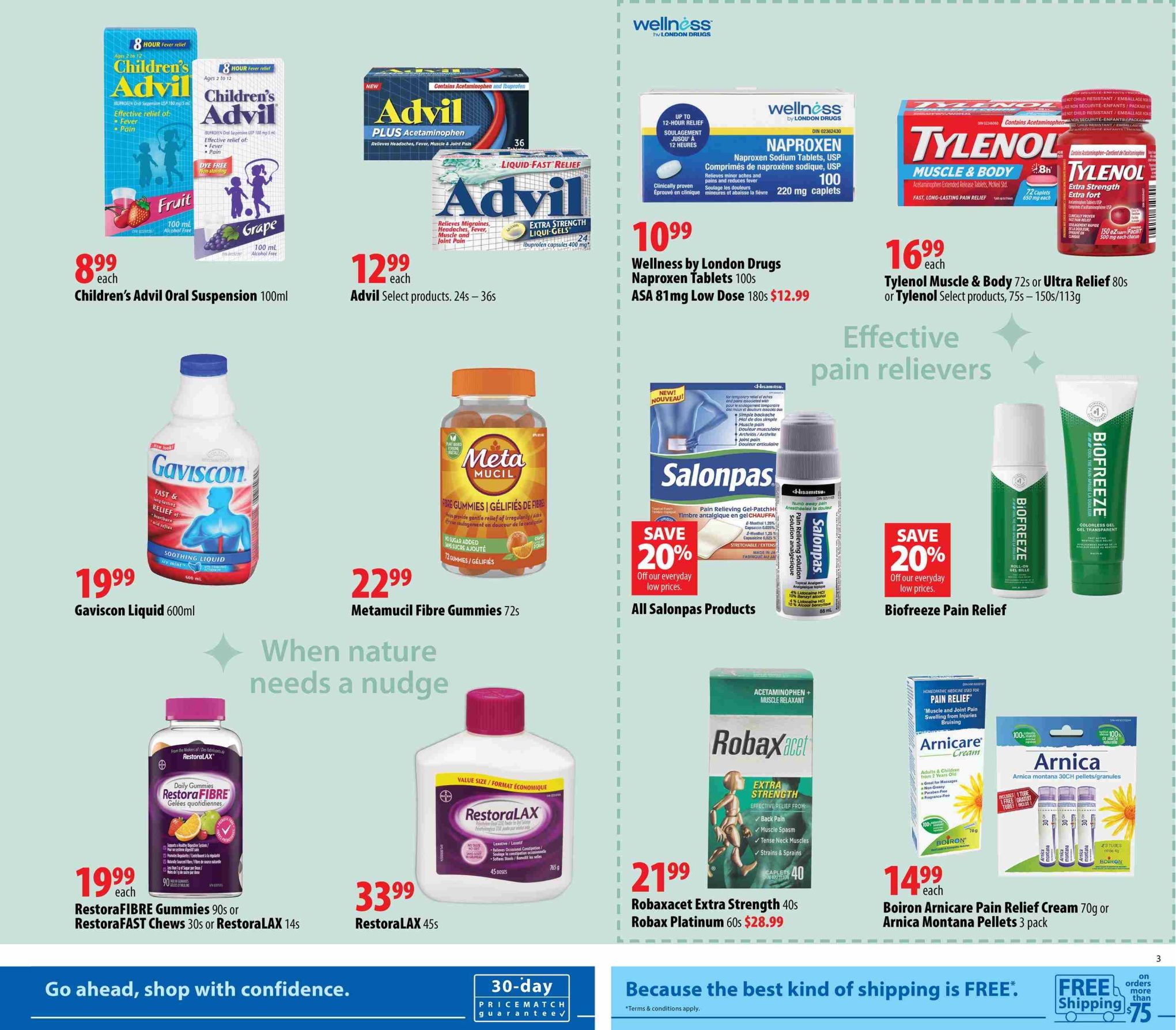 London Drugs Healthy Savings Event Flyer September 3 to 23