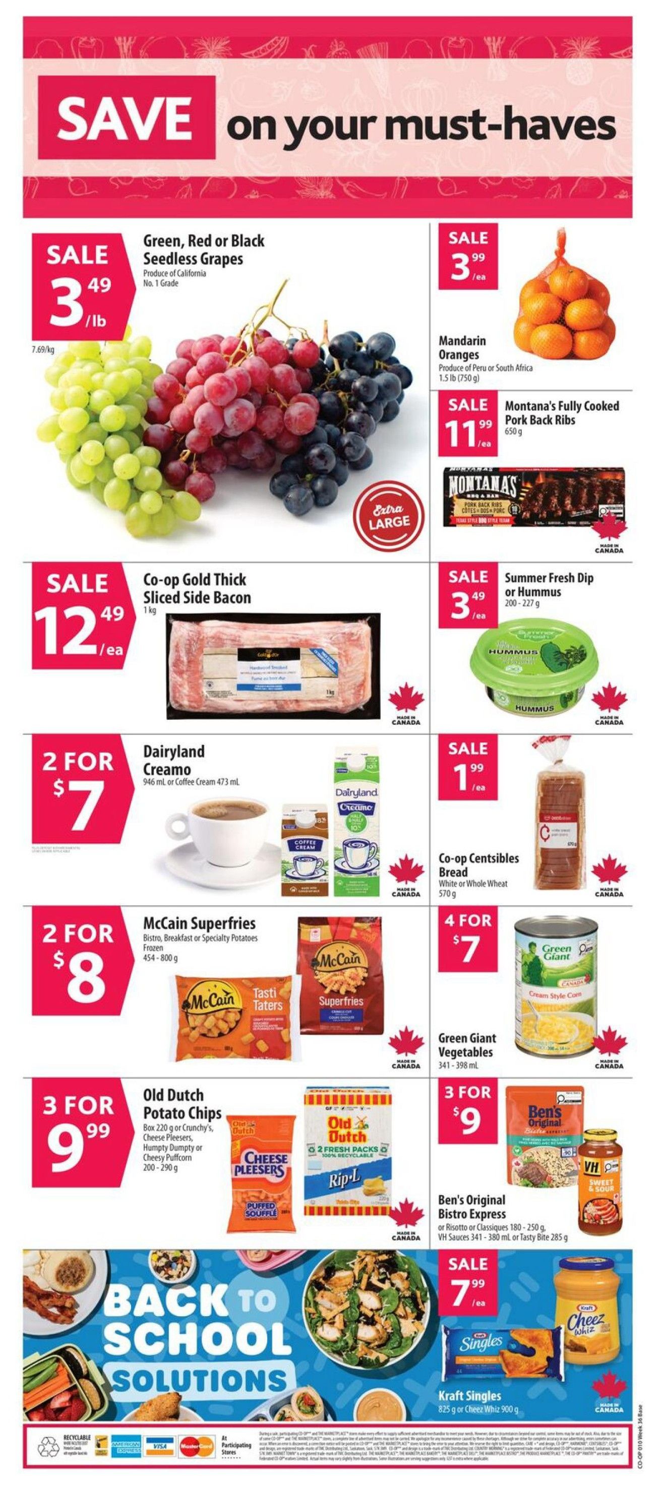 Co-op (West) Food Store Flyer September 3 to 9