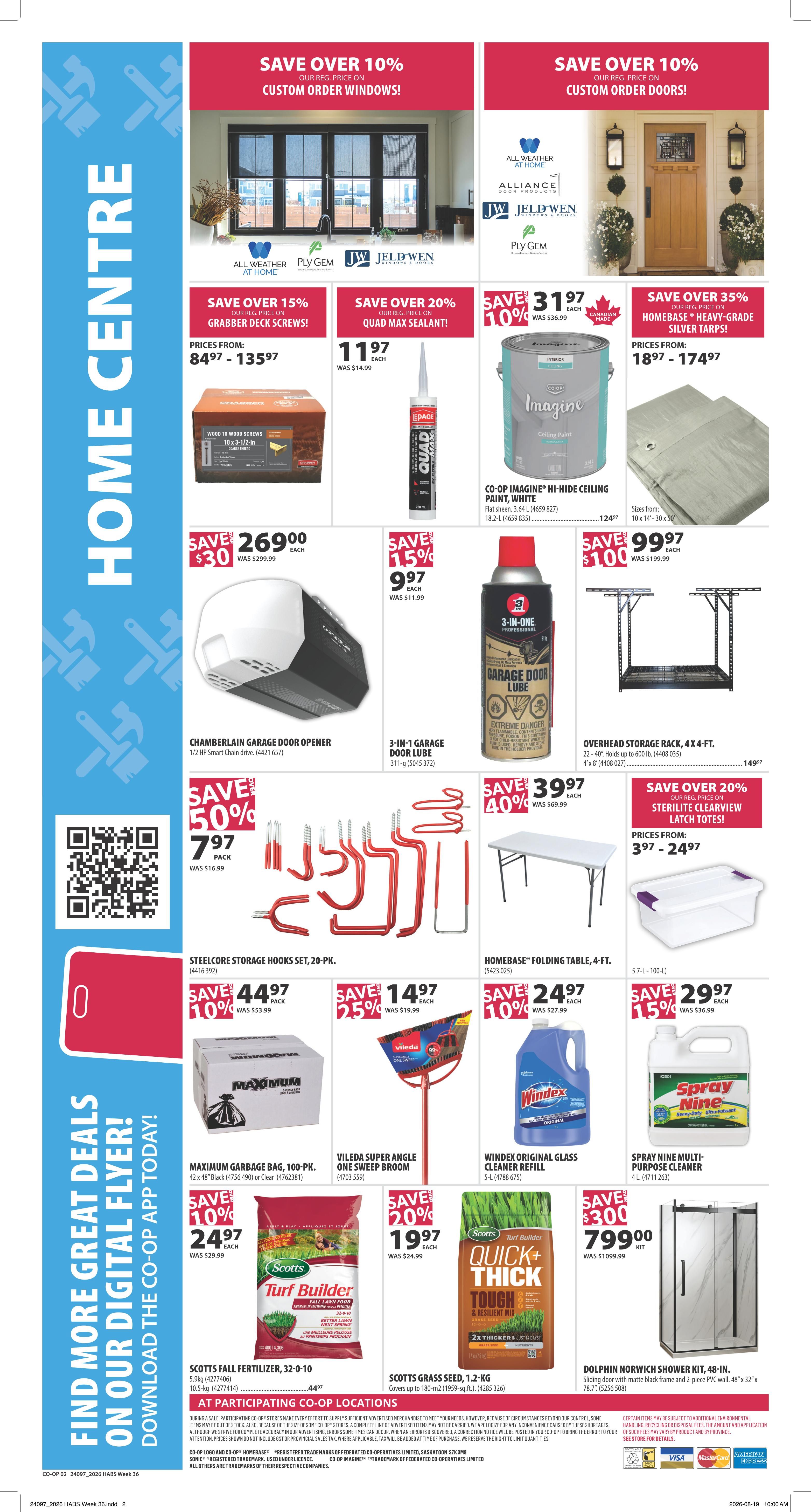Co-op (West) Home Centre Flyer September 3 to 9