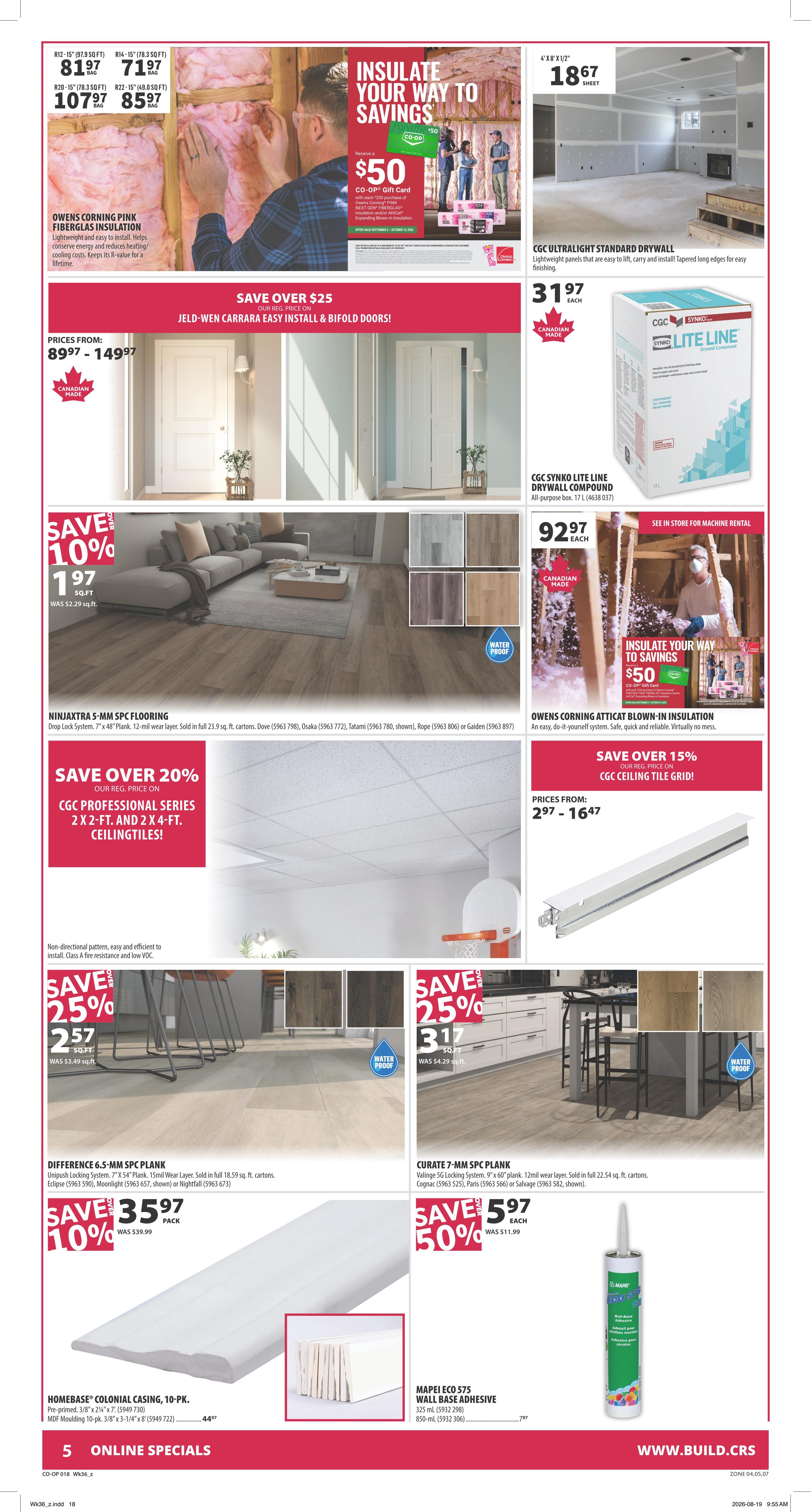 Co-op (West) Home Centre Flyer September 3 to 9