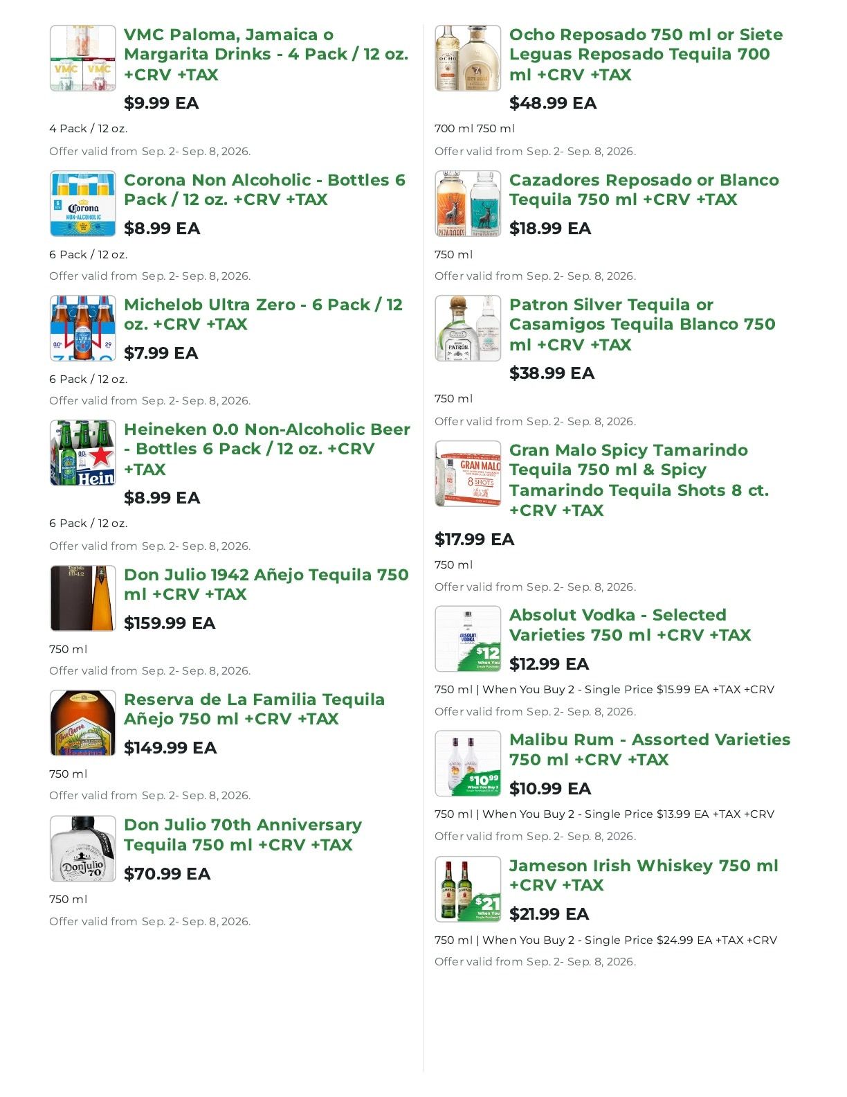 Northgate Market Weekly Ad September 2 - 8, 2026