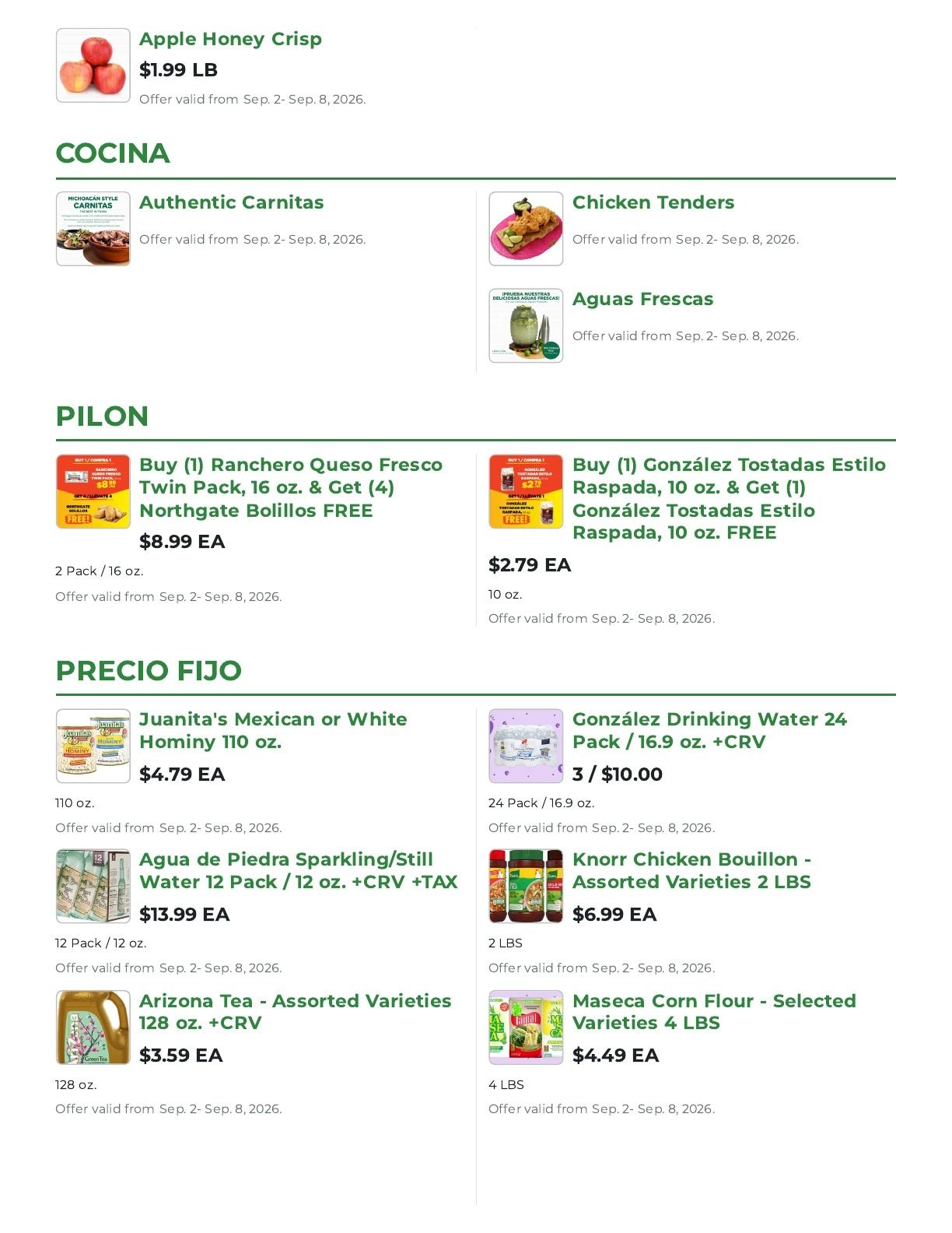 Northgate Market Weekly Ad September 2 - 8, 2026