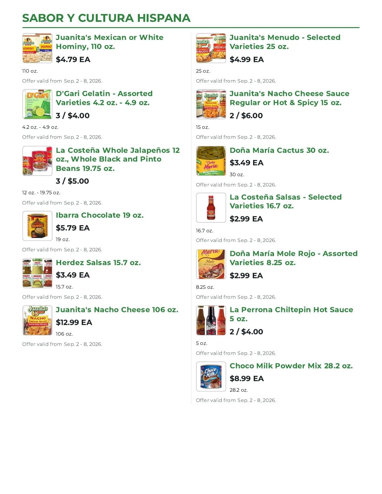 Northgate Market Weekly Ad September 2 - 8, 2026