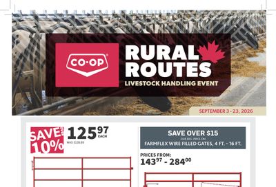 Co-op (West) Rural Routes Flyer September 3 to 23