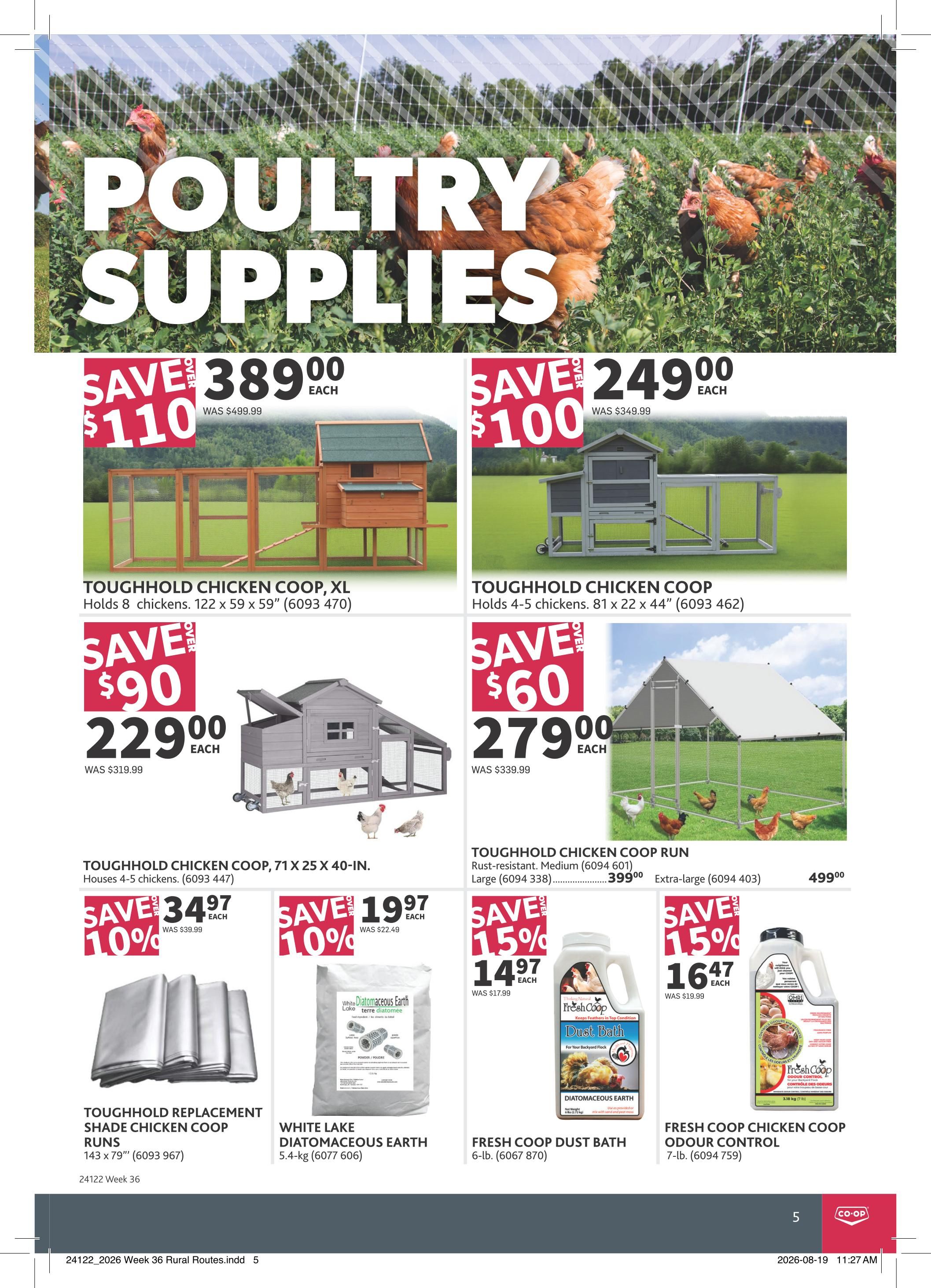 Co-op (West) Rural Routes Flyer September 3 to 23