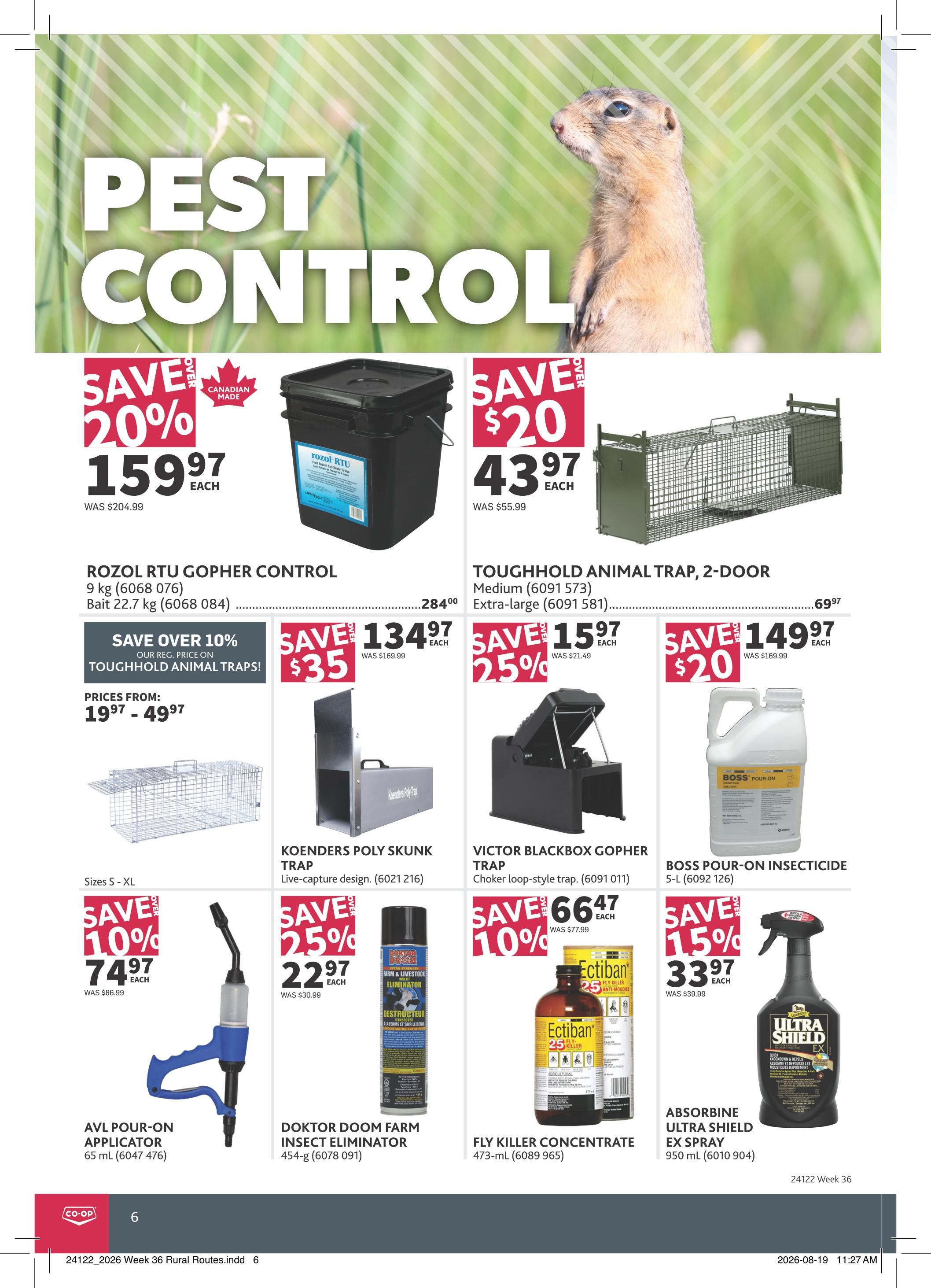 Co-op (West) Rural Routes Flyer September 3 to 23