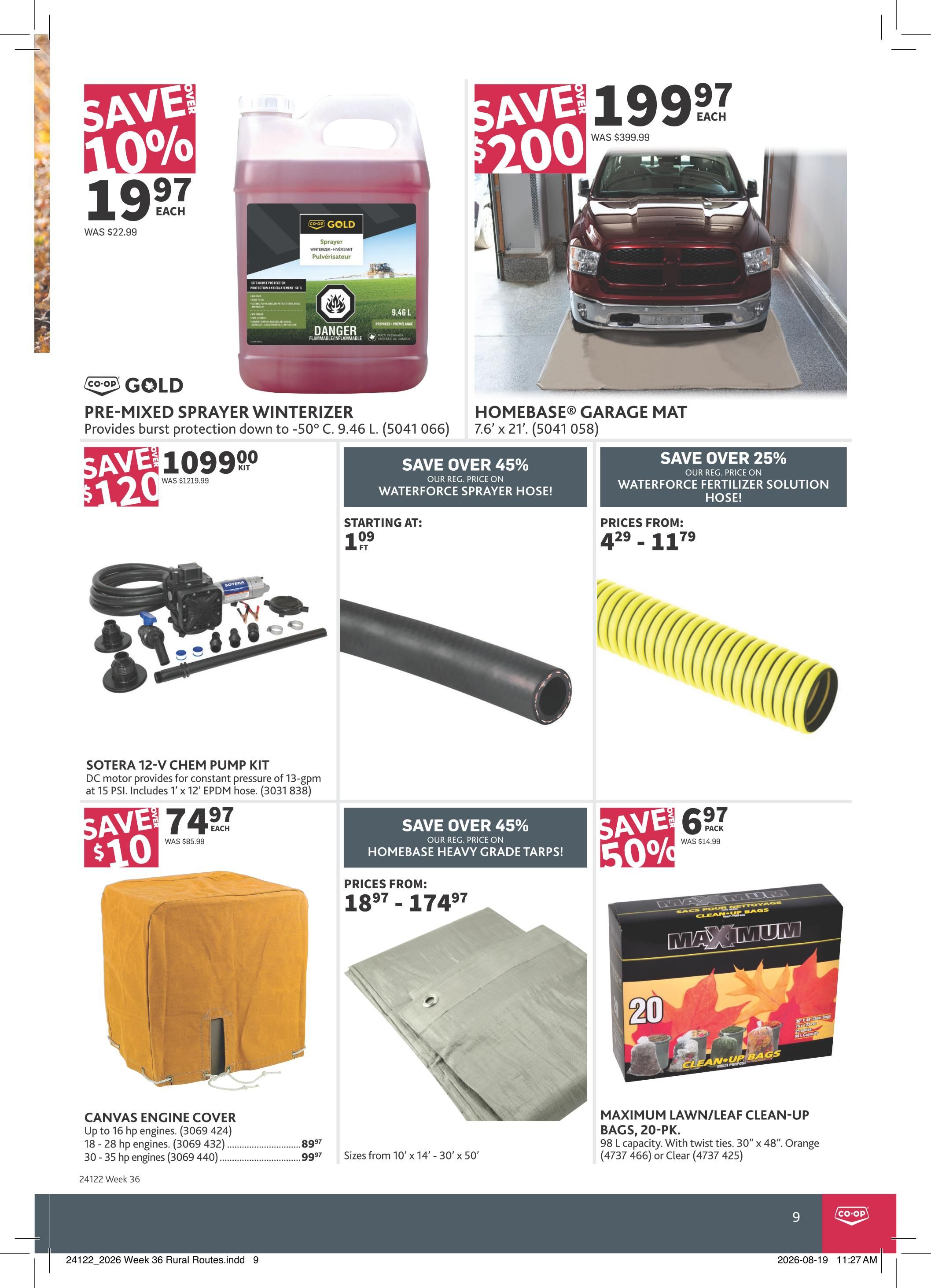 Co-op (West) Rural Routes Flyer September 3 to 23